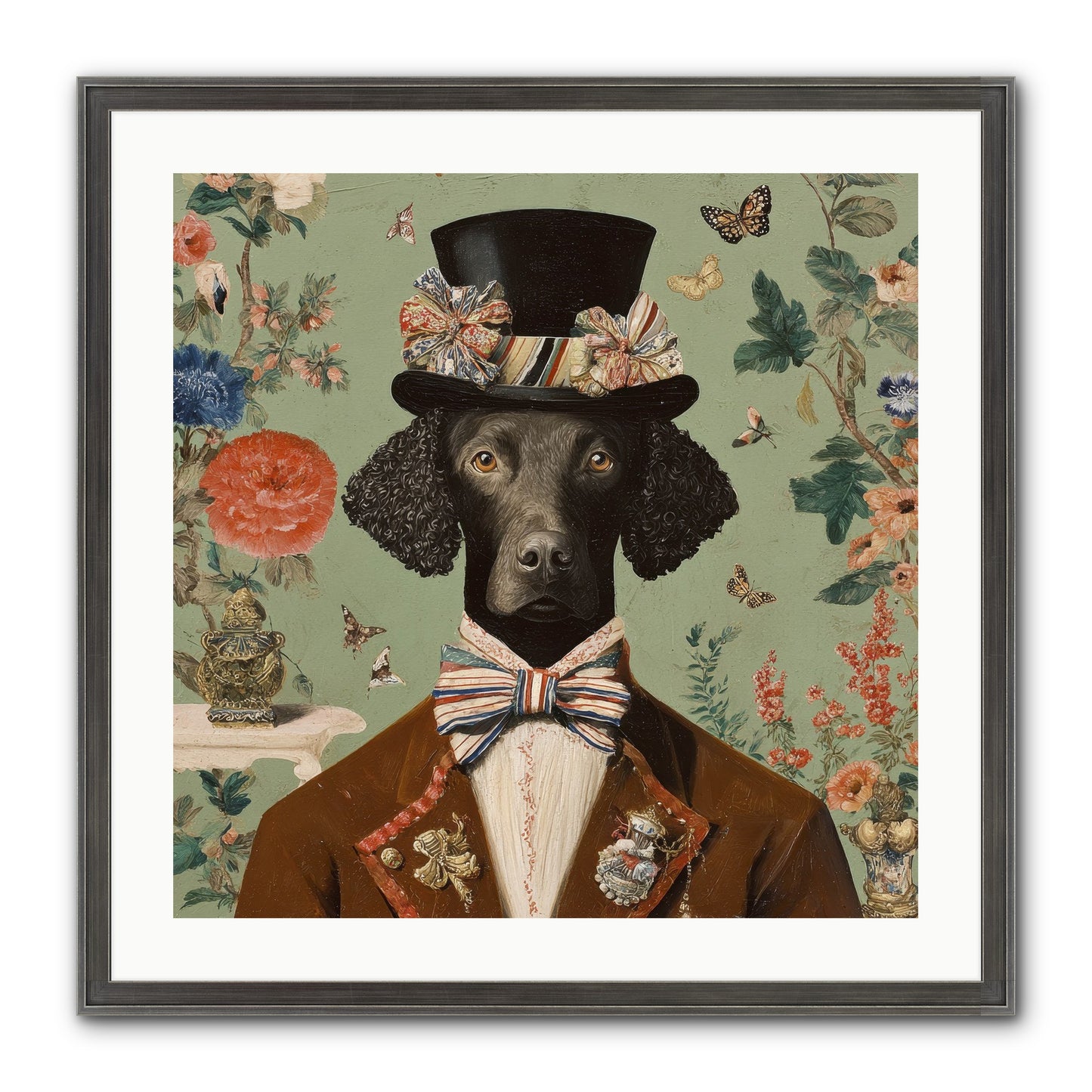 Sweets In Bloom Framed Print - Slimwoods Black/Silver 24x24