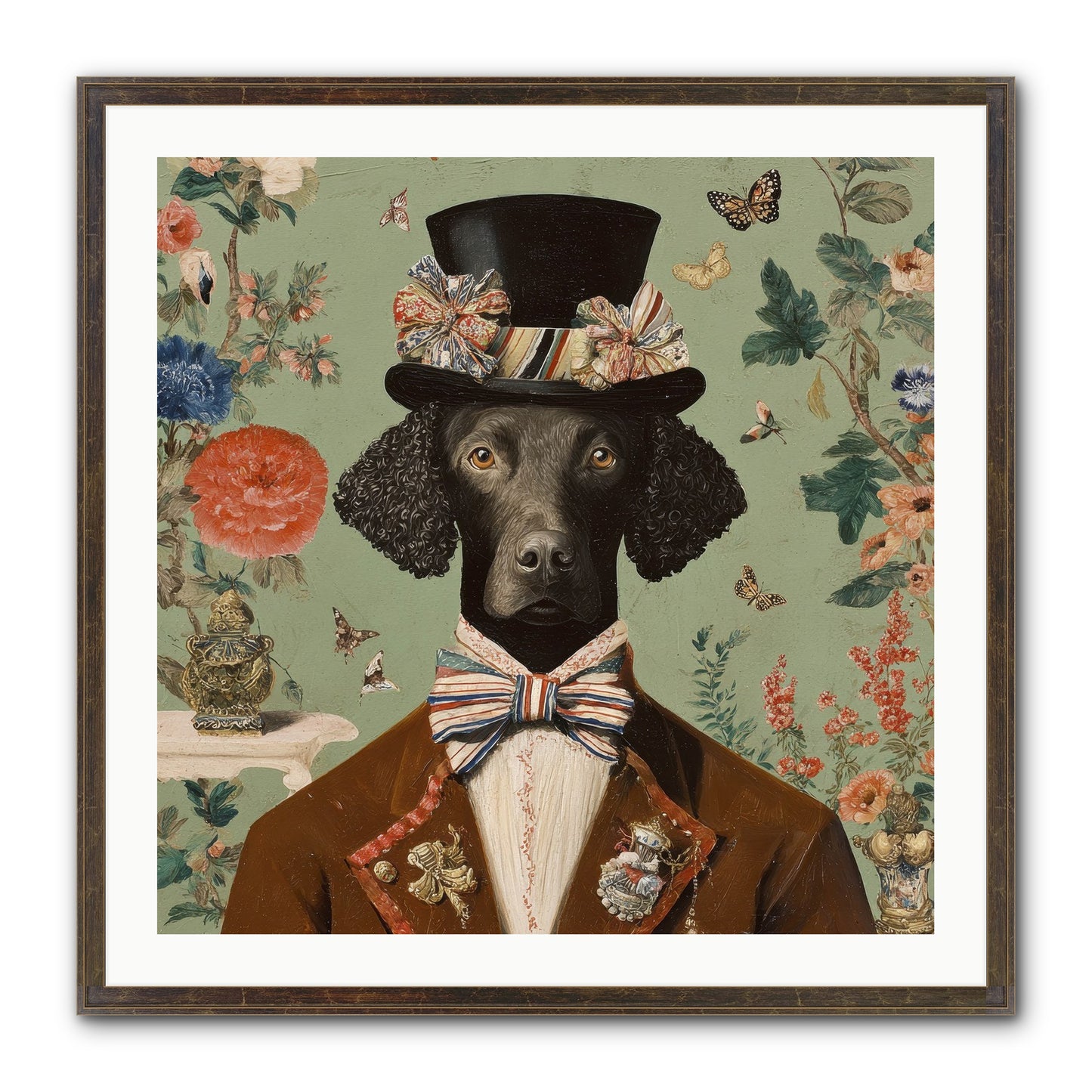 Sweets In Bloom Framed Print - Slimwoods Black/Gold 30x30