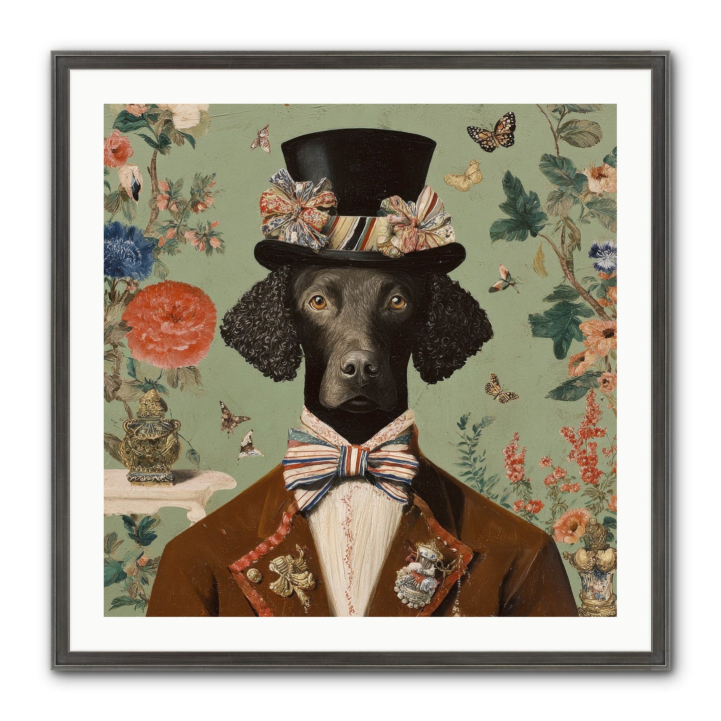 Sweets In Bloom Framed Print - Slimwoods Black/Silver 30x30