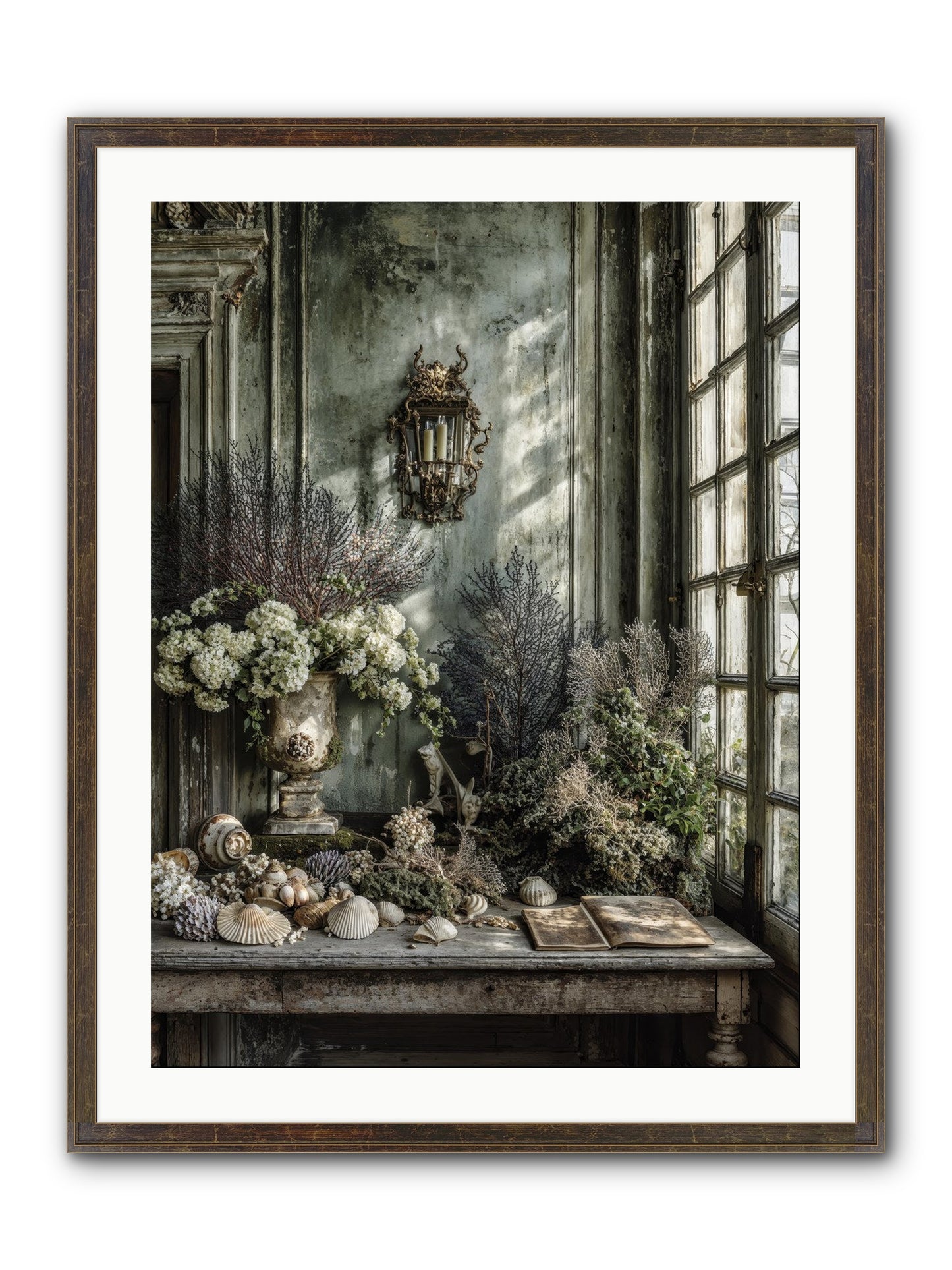 Sweetvine Framed Print - Slimwoods Black/Gold 24x32