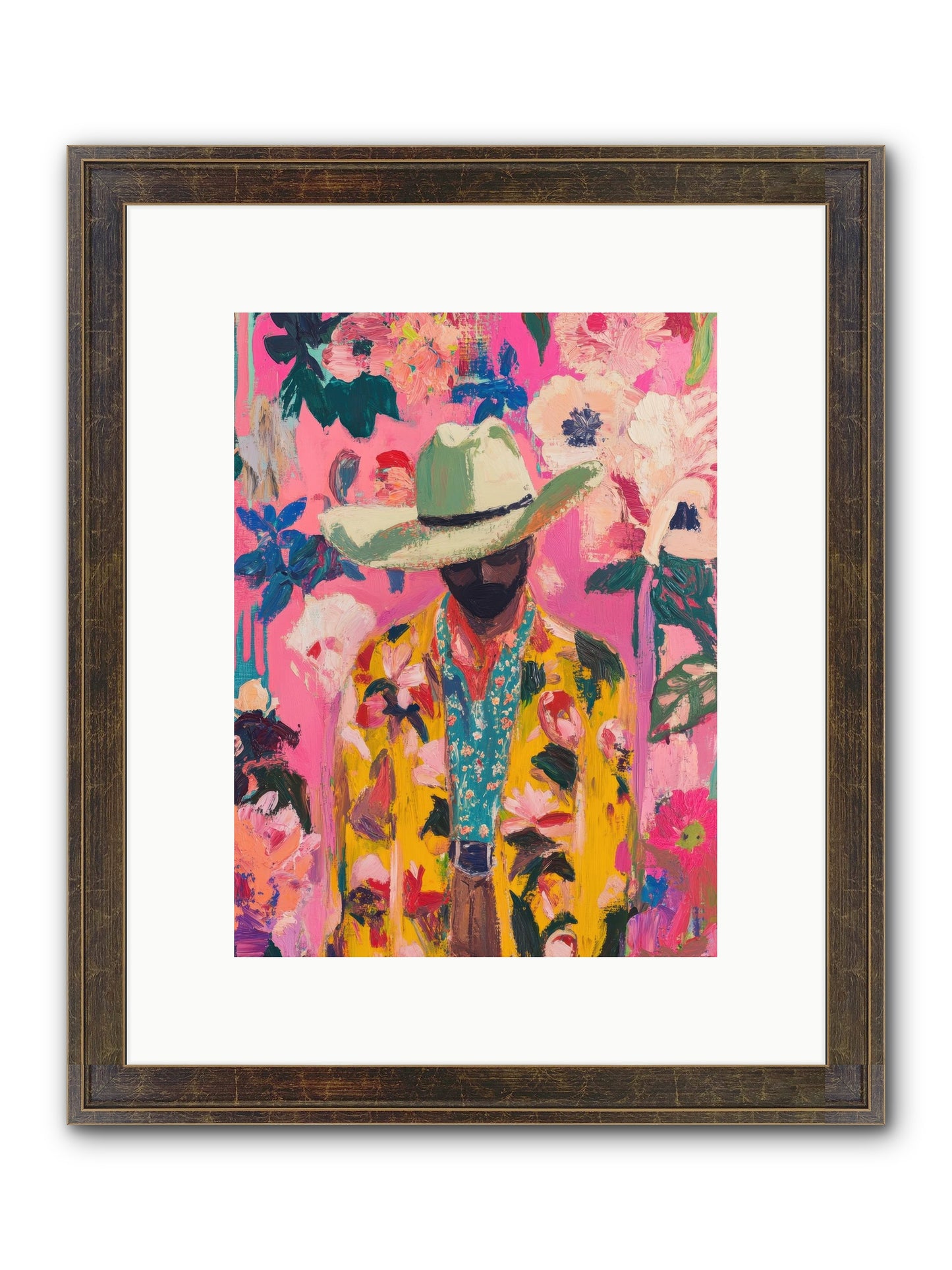 Switchback Trail Framed Print - Slimwoods Black/Gold 9x12