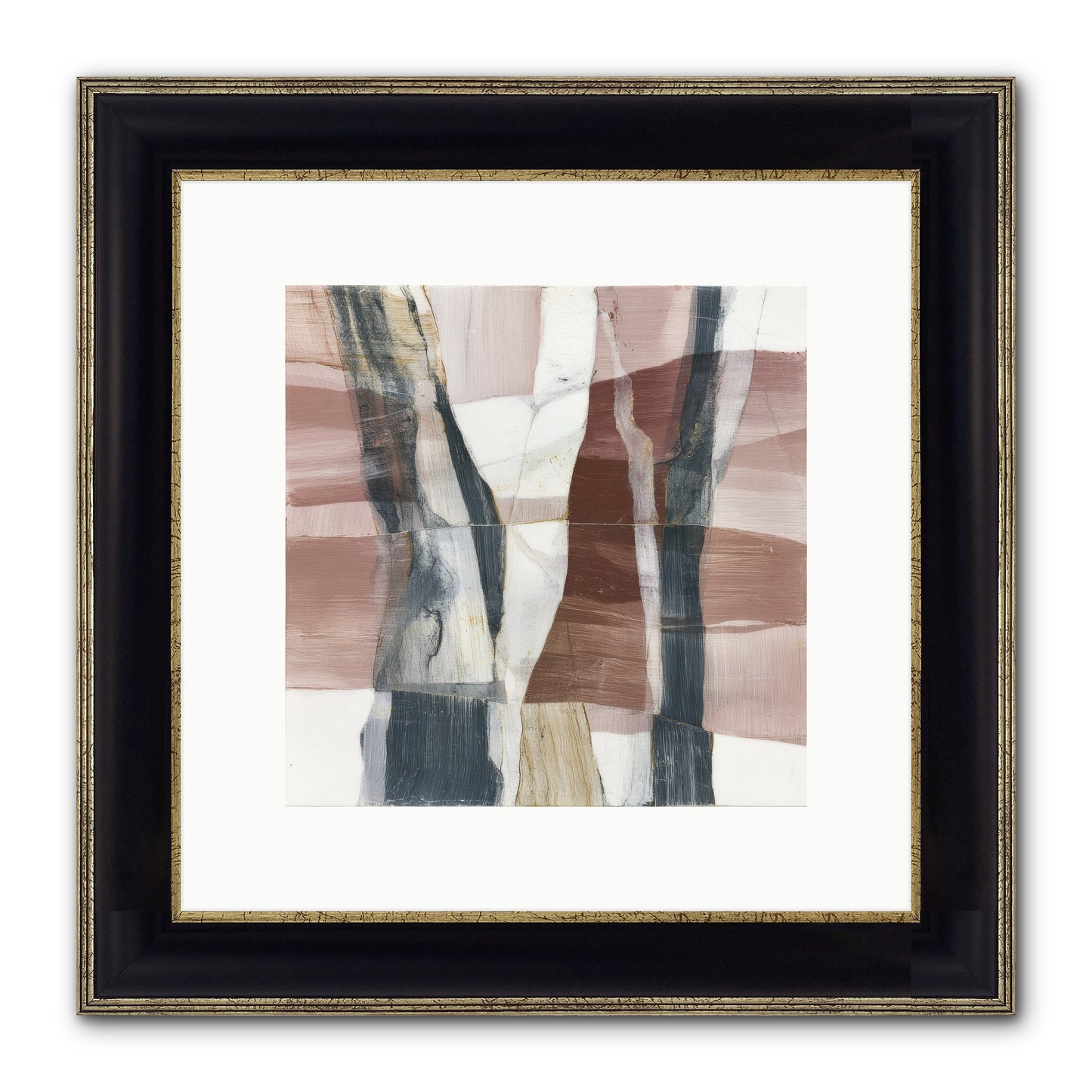 Sylph No.1 Framed Print - Black & Gold 10x10