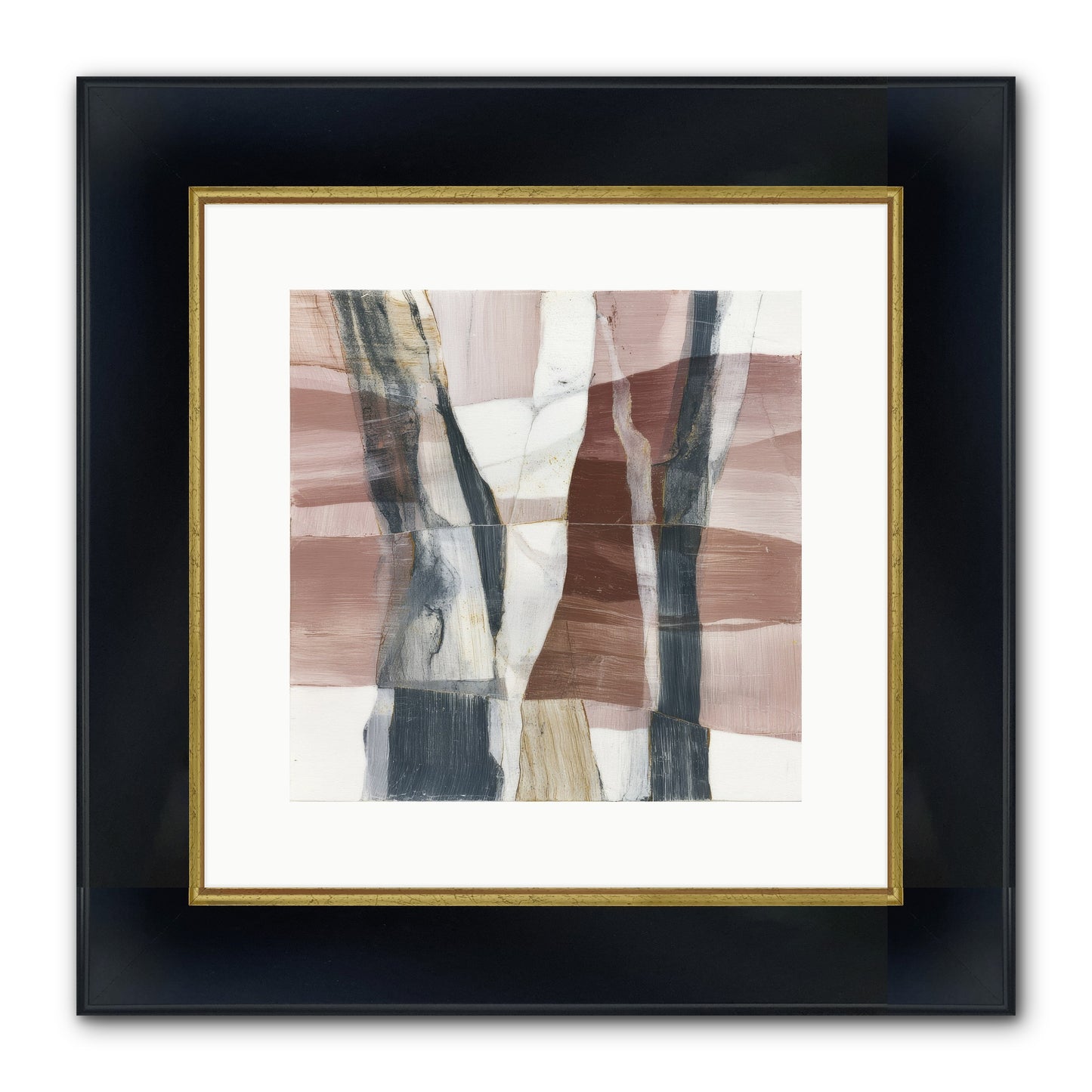 Sylph No.1 Framed Print - Wide Black w/Gold 12x12