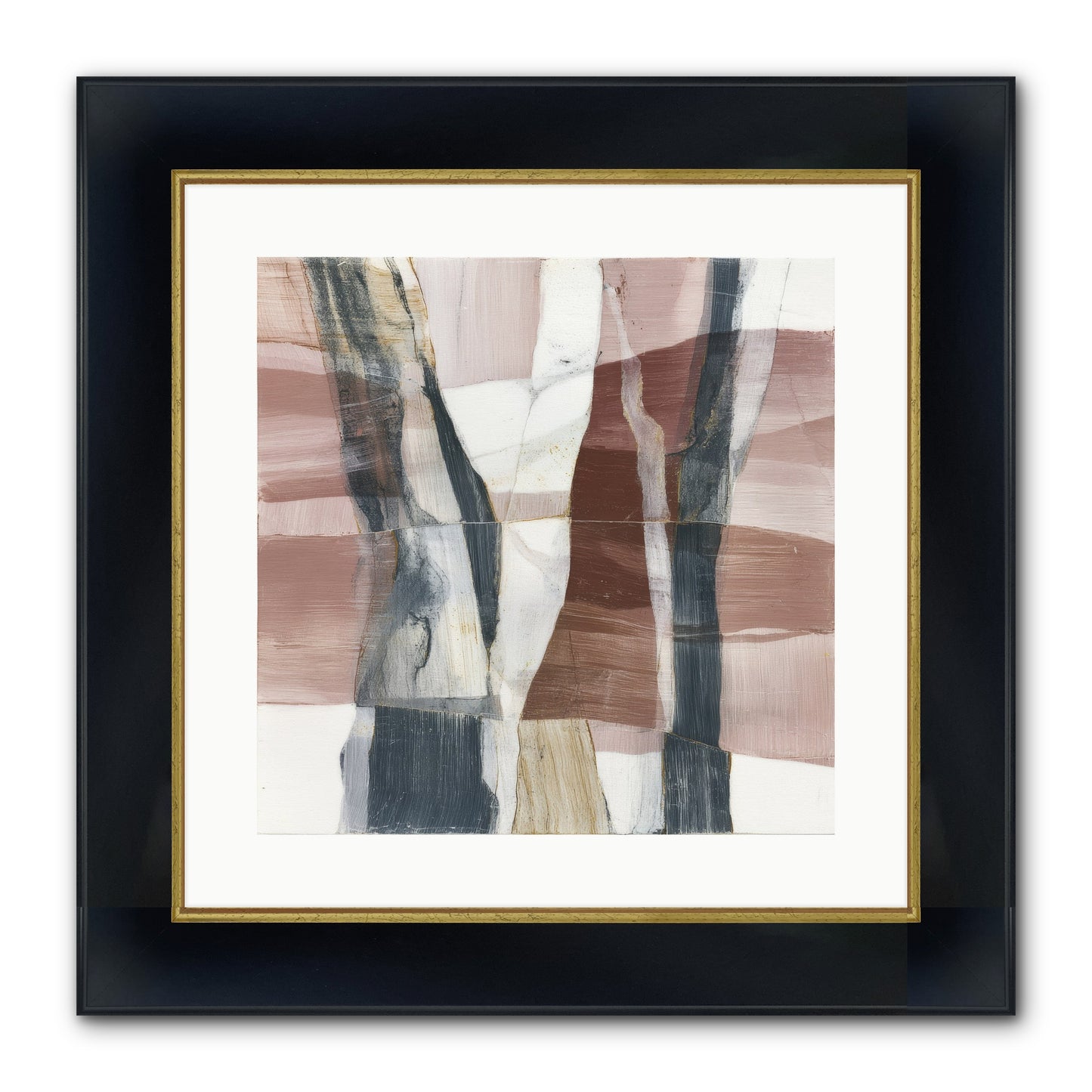 Sylph No.1 Framed Print - Wide Black w/Gold 16x16