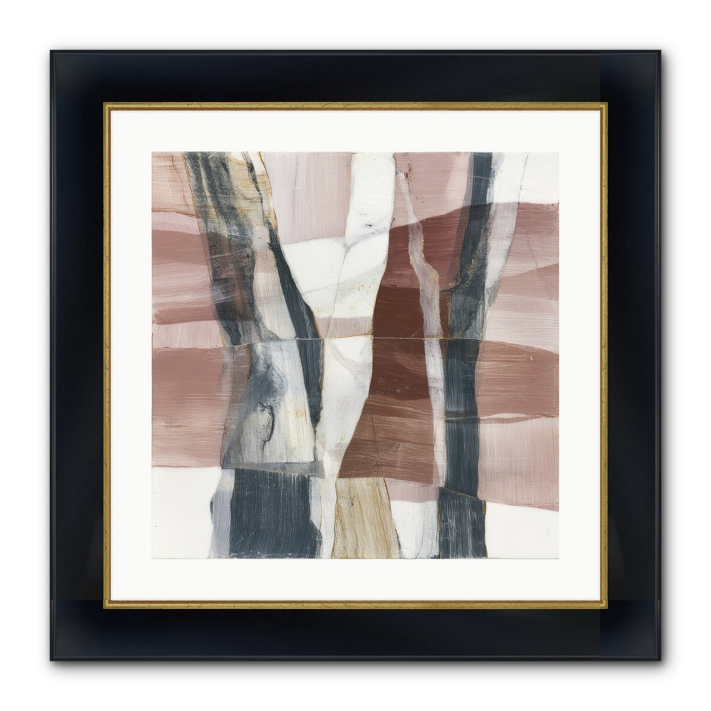 Sylph No.1 Framed Print - Wide Black w/Gold 20x20