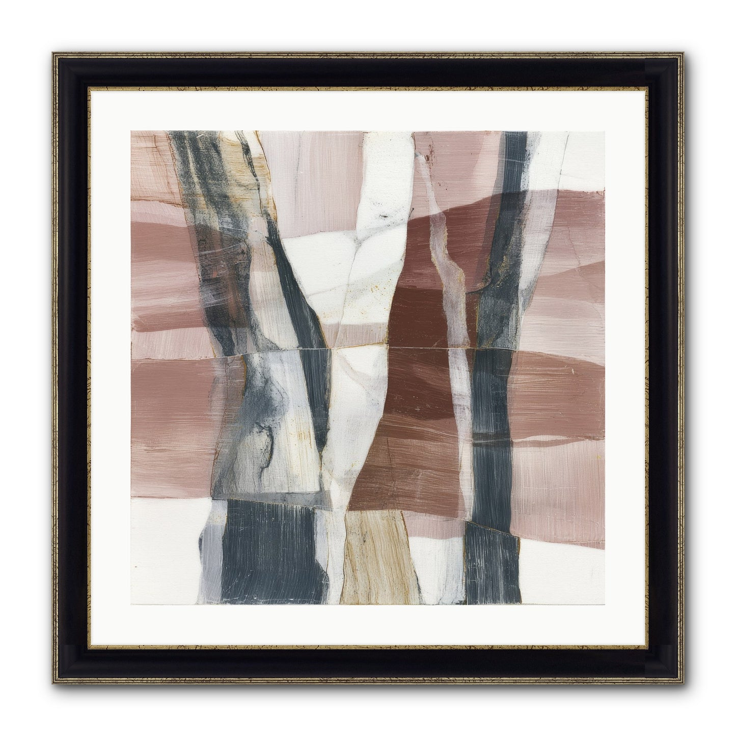 Sylph No.1 Framed Print - Black & Gold 24x24