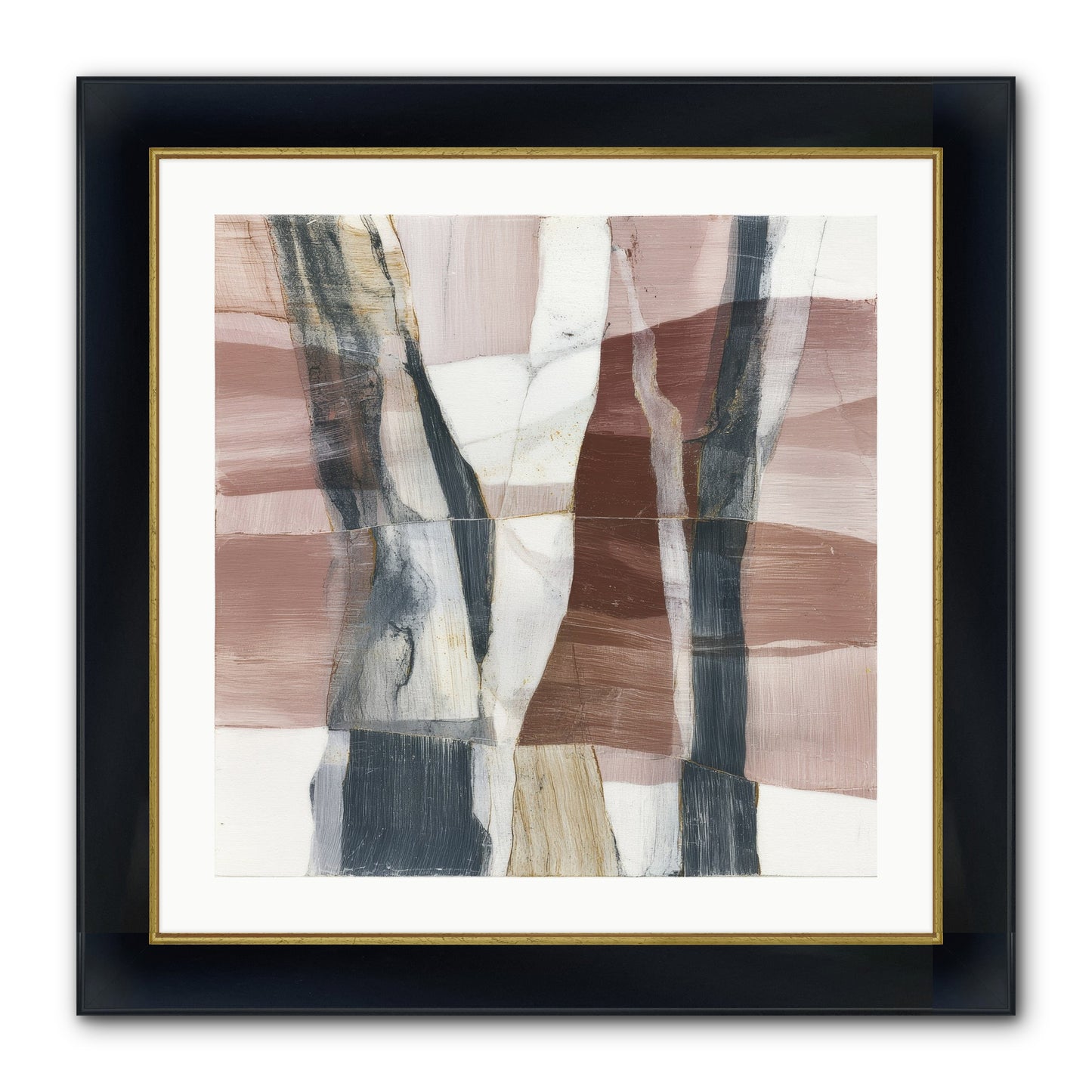Sylph No.1 Framed Print - Wide Black w/Gold 24x24