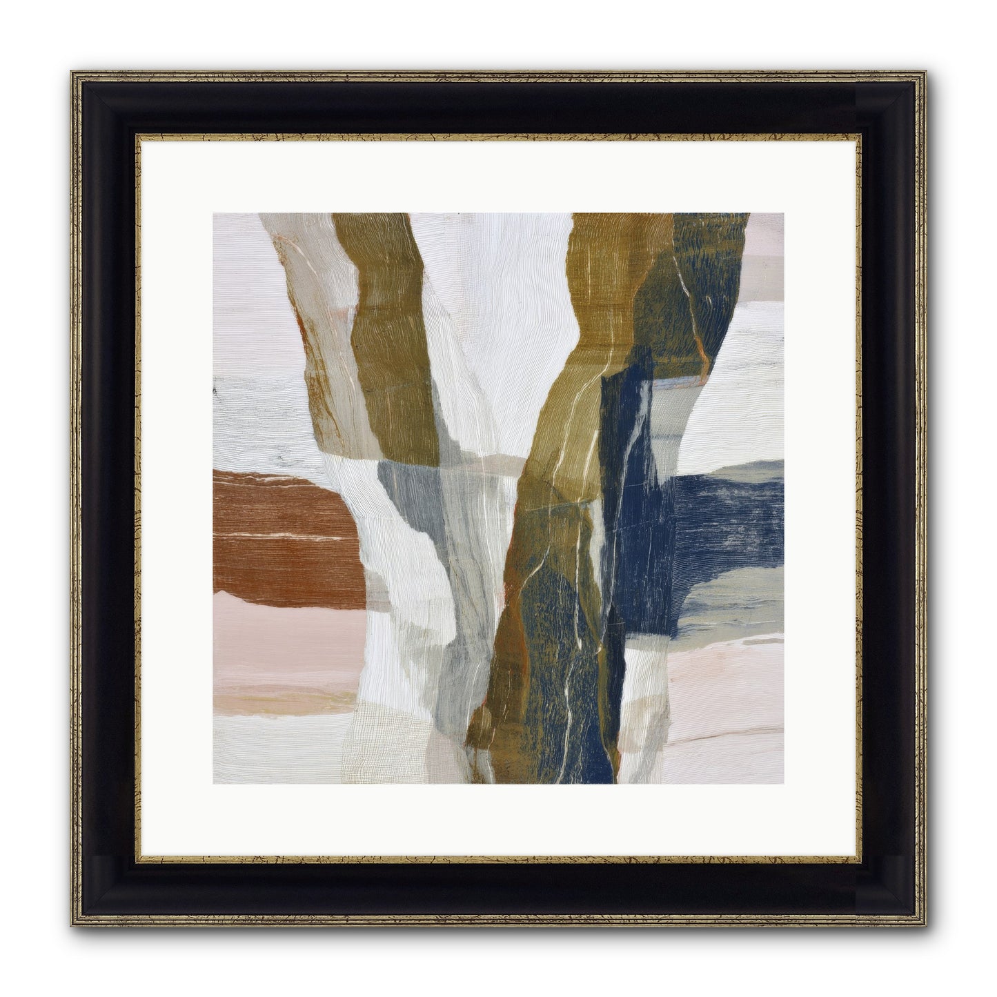 Sylph No.2 Framed Print - Black & Gold 16x16