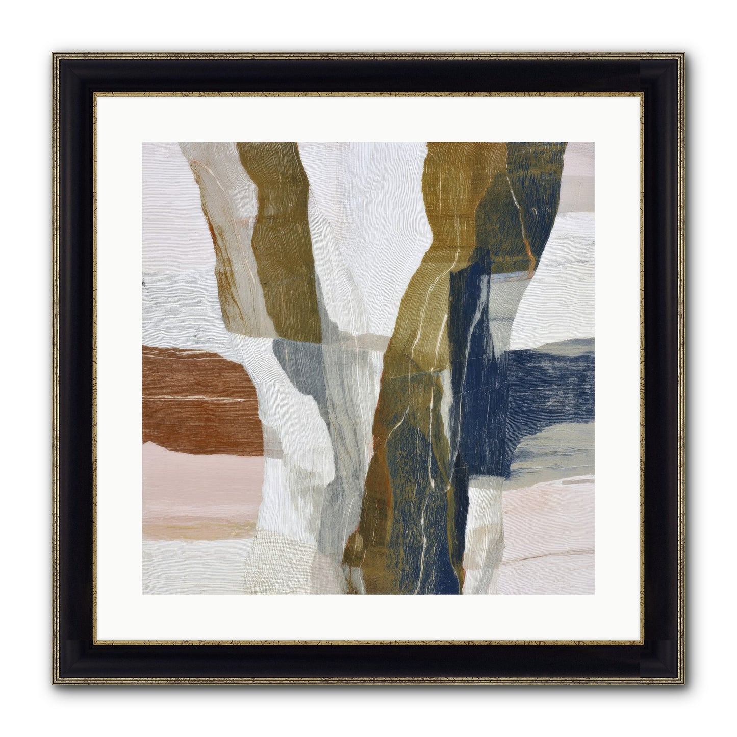 Sylph No.2 Framed Print - Black & Gold 20x20