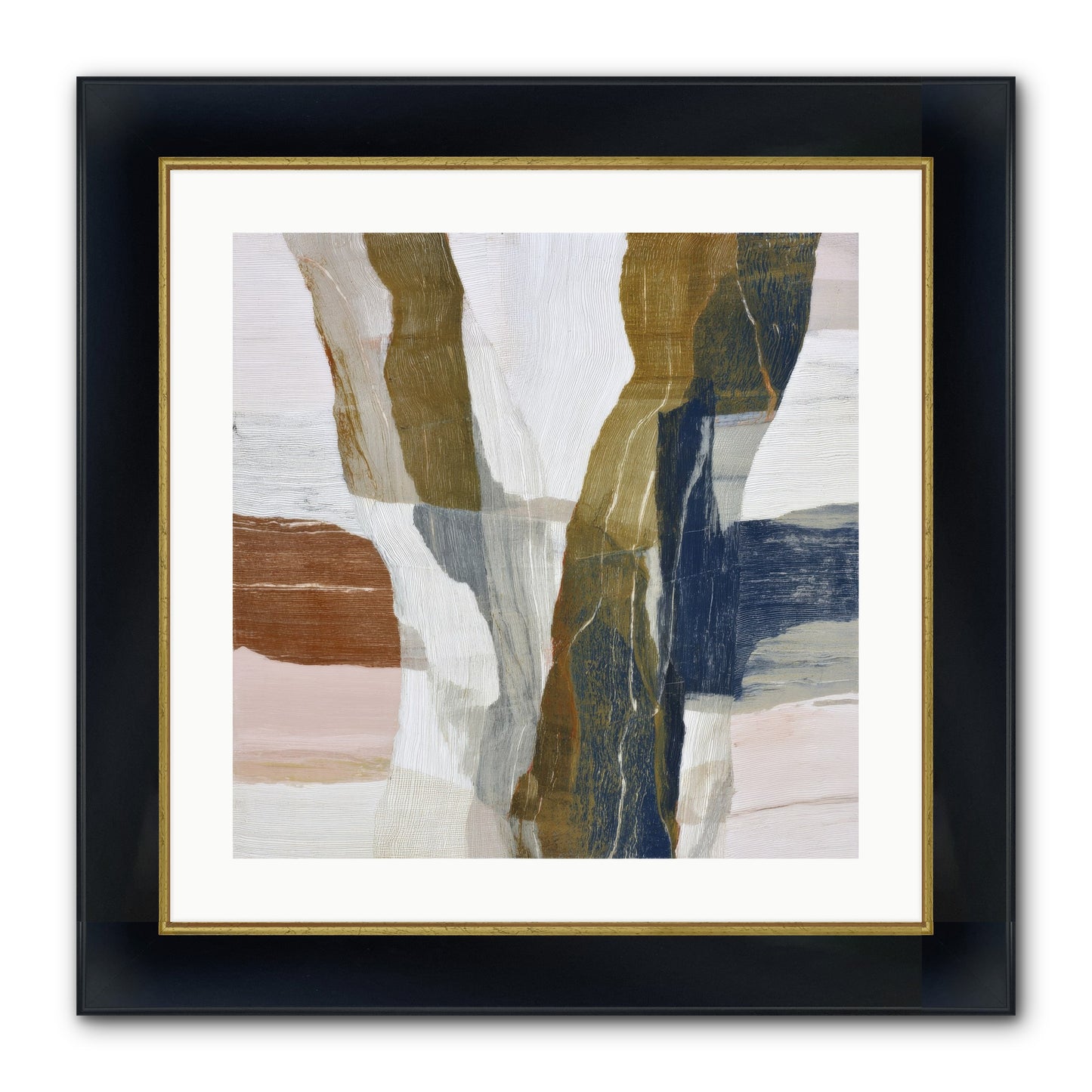 Sylph No.2 Framed Print - Wide Black w/Gold 20x20