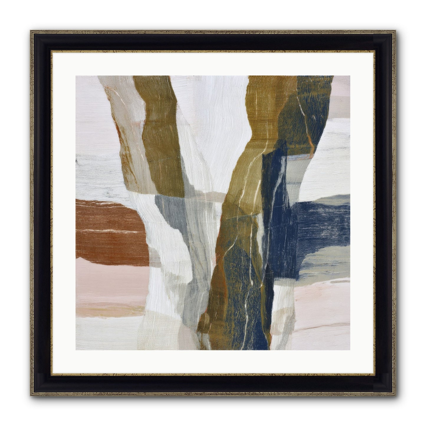 Sylph No.2 Framed Print - Black & Gold 24x24