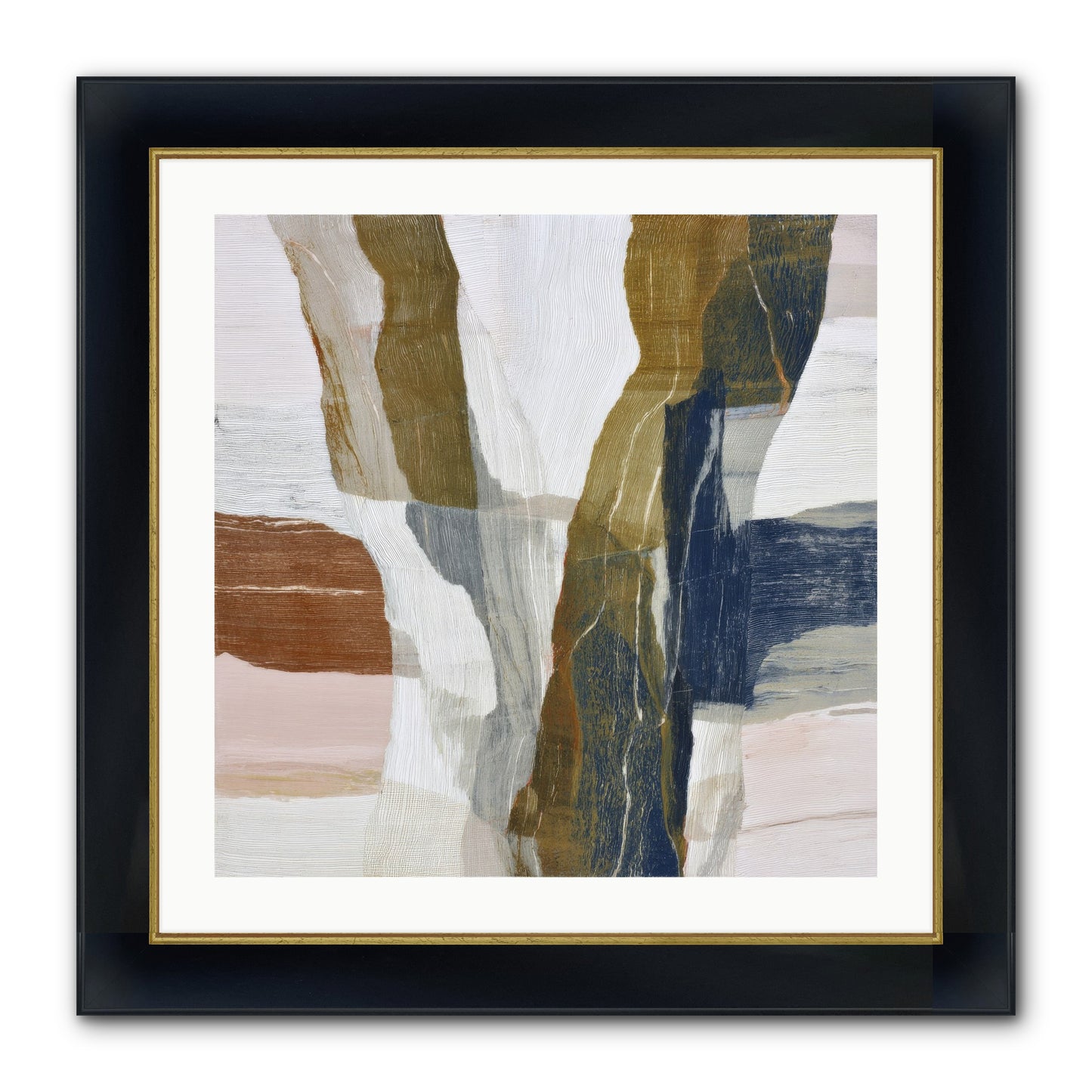 Sylph No.2 Framed Print - Wide Black w/Gold 24x24