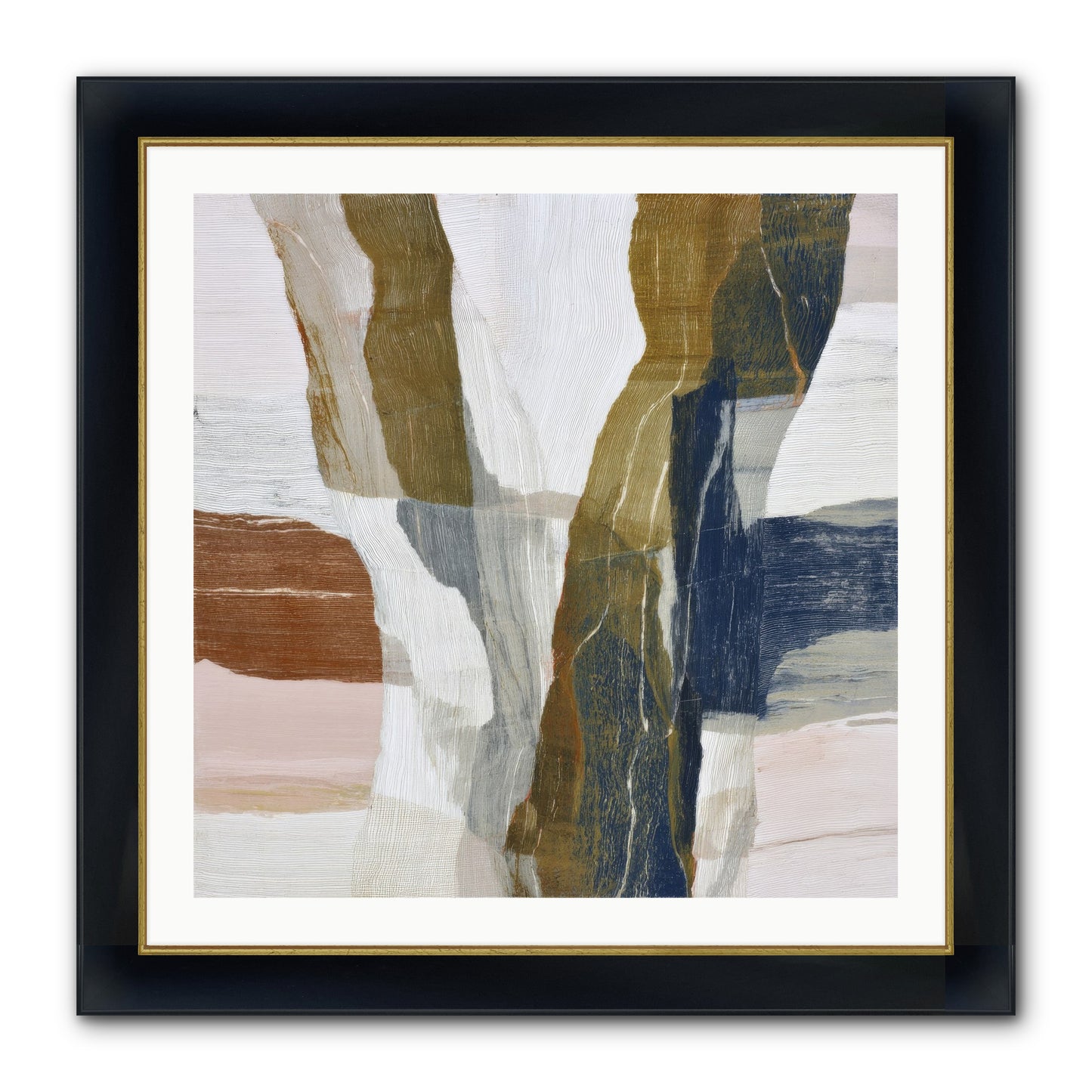 Sylph No.2 Framed Print - Wide Black w/Gold 30x30