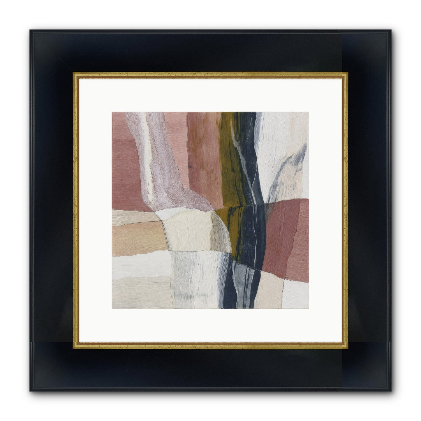 Sylph No.3 Framed Print - Wide Black w/Gold 12x12