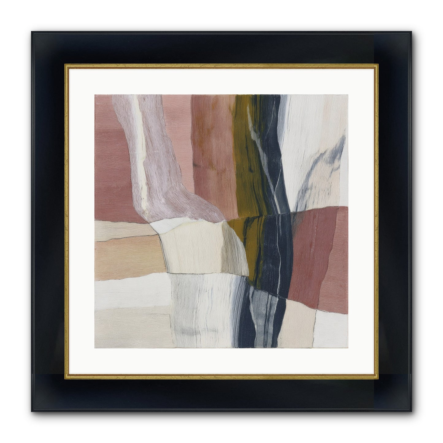 Sylph No.3 Framed Print - Wide Black w/Gold 20x20