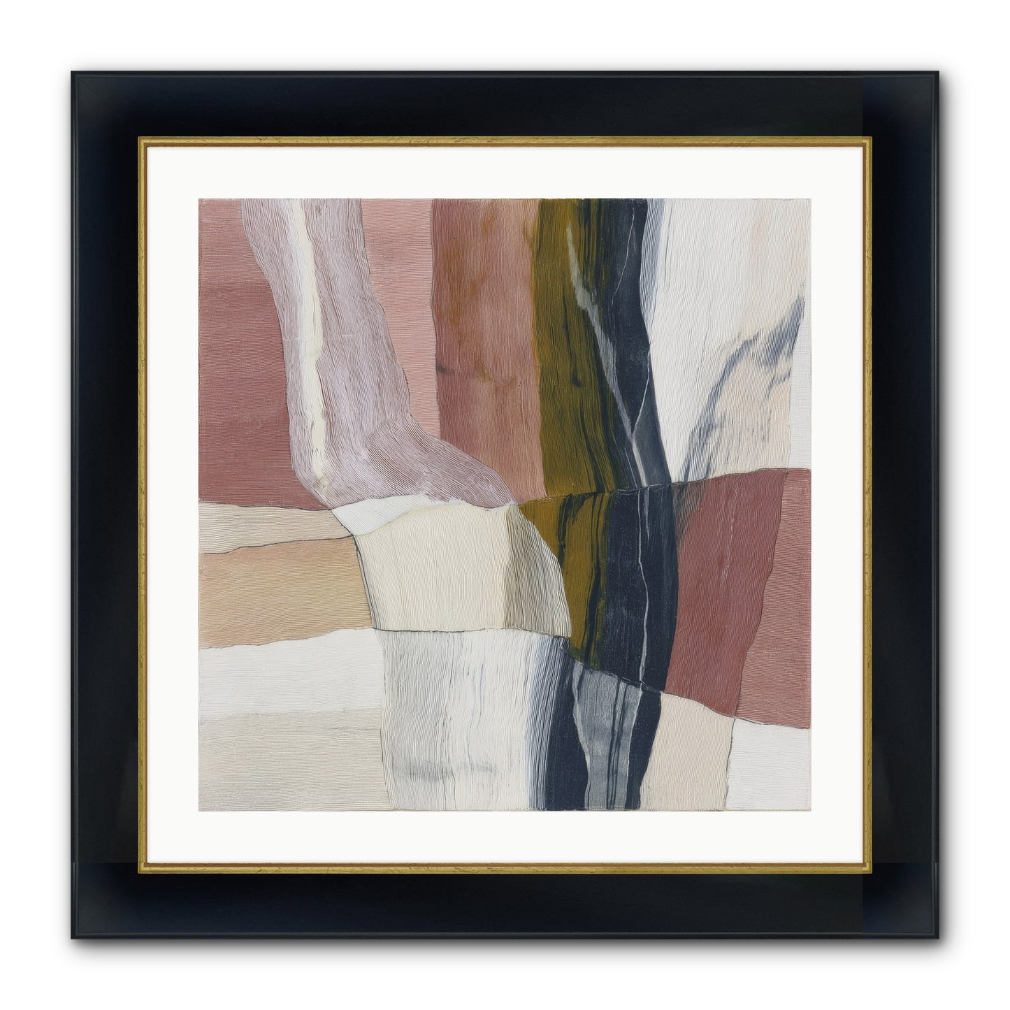 Sylph No.3 Framed Print - Wide Black w/Gold 24x24