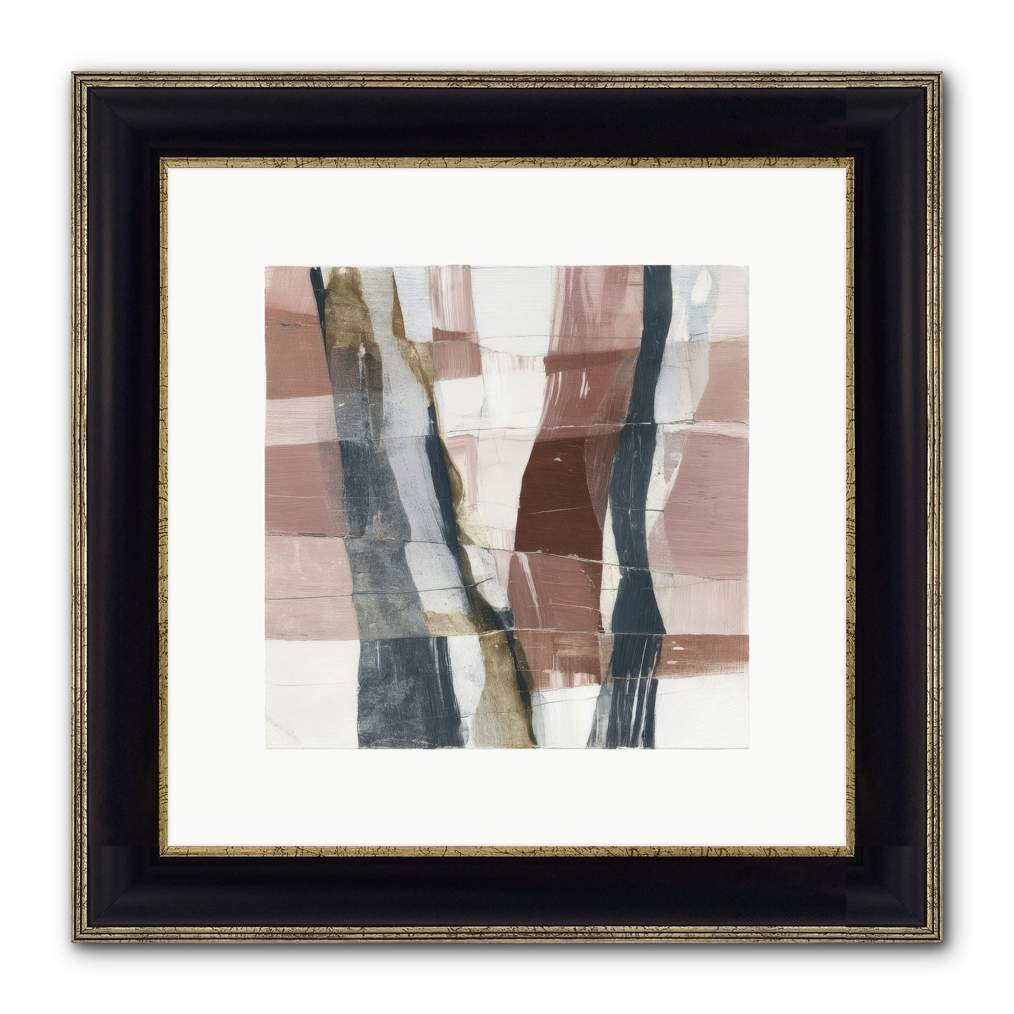 Sylph No.4 Framed Print - Black & Gold 10x10
