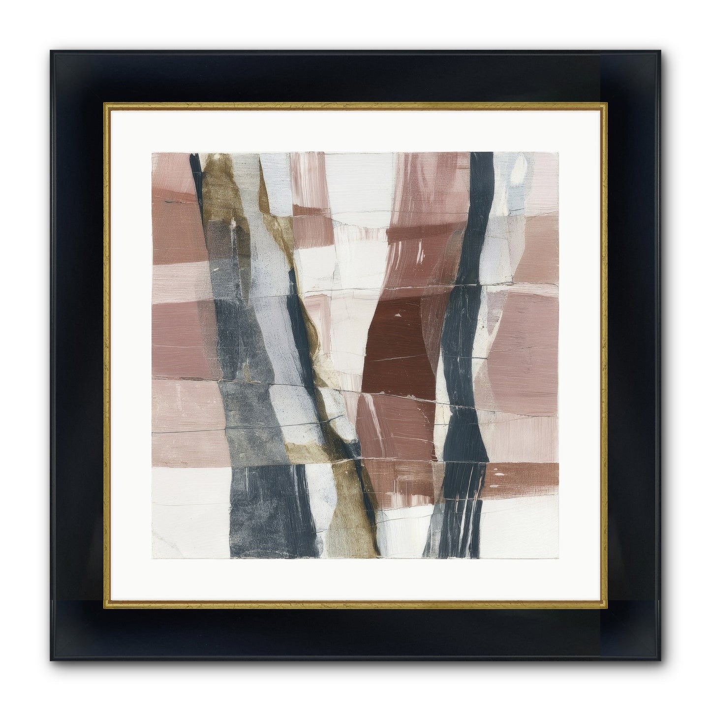 Sylph No.4 Framed Print - Wide Black w/Gold 20x20