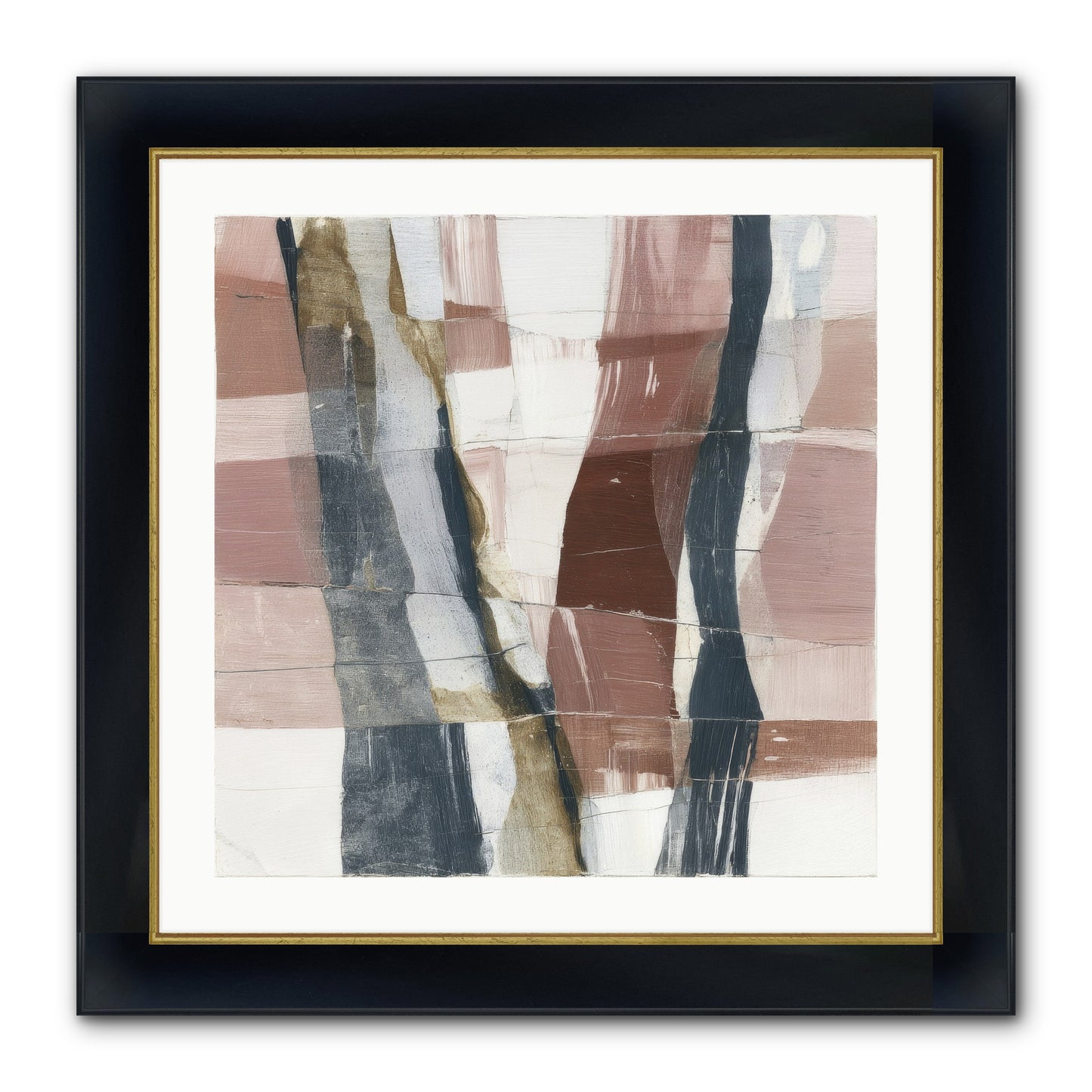Sylph No.4 Framed Print - Wide Black w/Gold 24x24