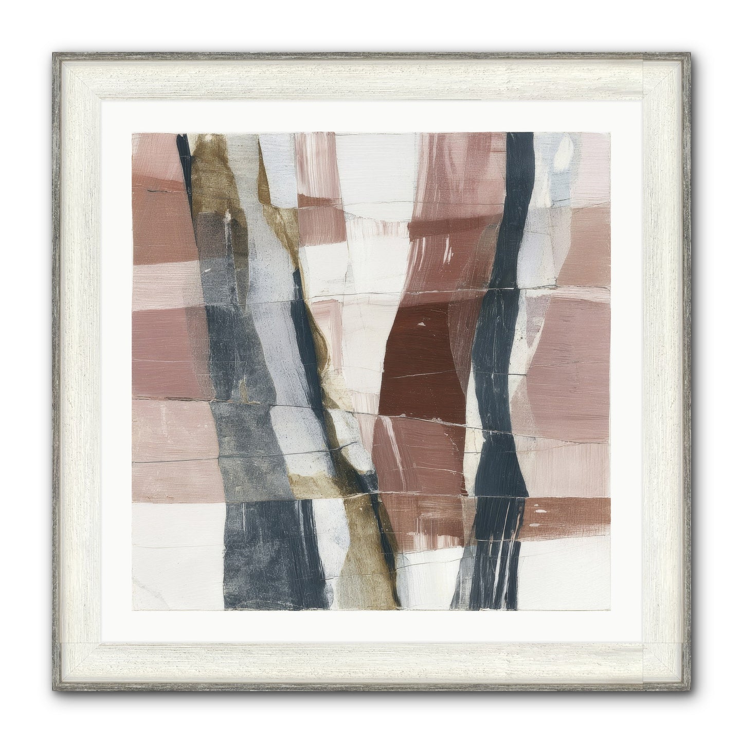 Sylph No.4 Framed Print - Driftwood White 30x30
