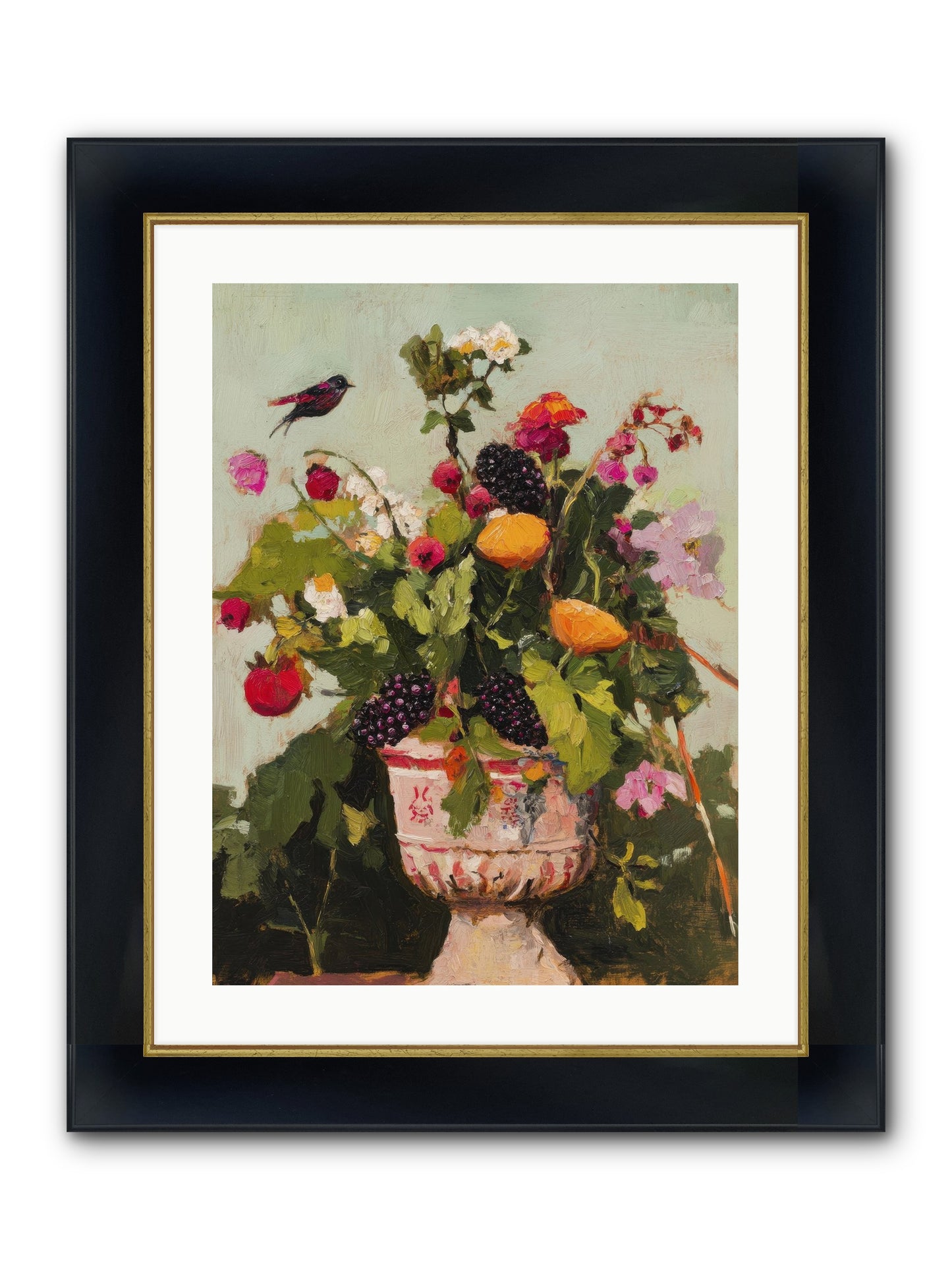 Sylvan Devotion Framed Print - Wide Black w/Gold 18x24