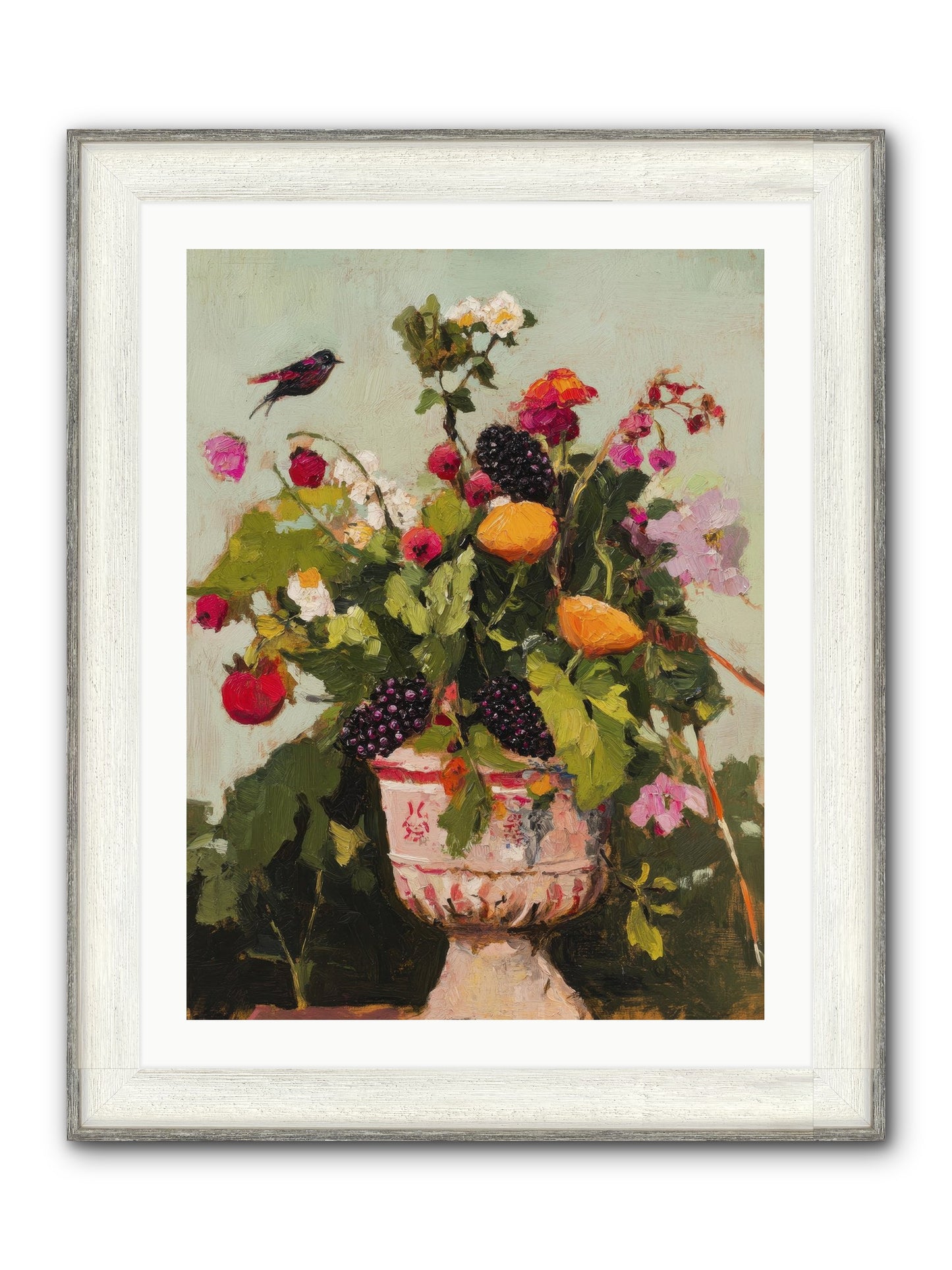 Sylvan Devotion Framed Print - Driftwood White 24x32