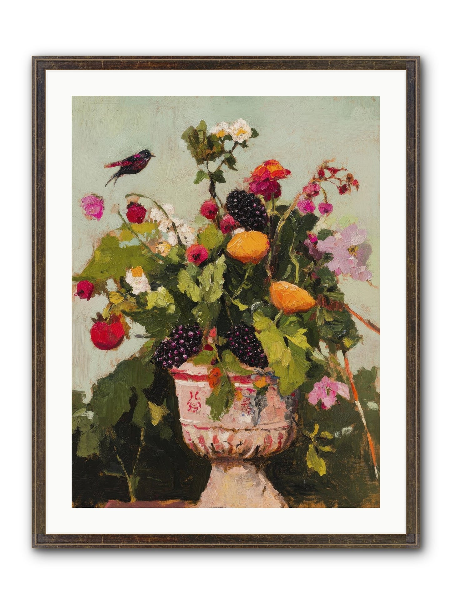 Sylvan Devotion Framed Print - Slimwoods Black/Gold 24x32