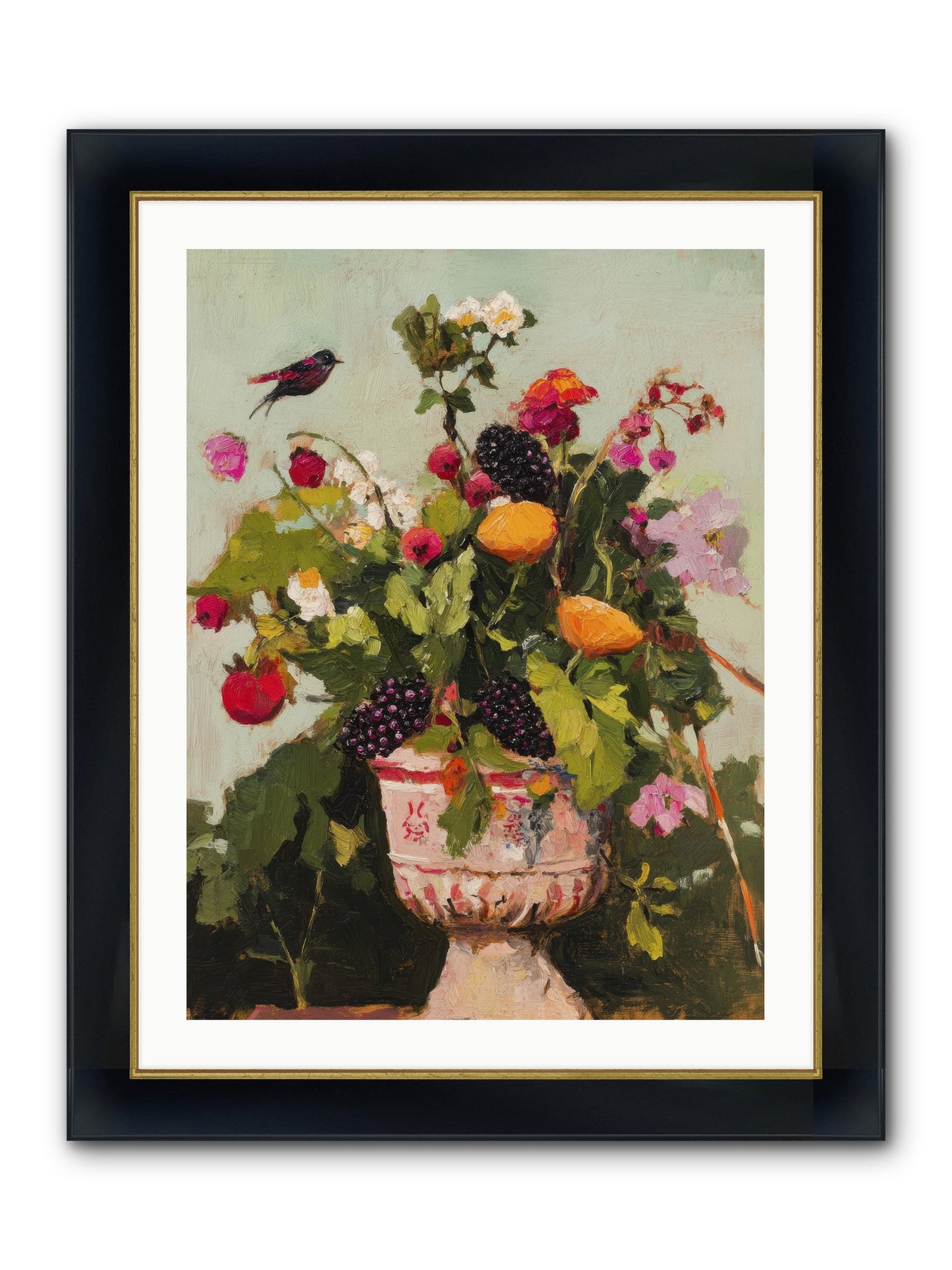 Sylvan Devotion Framed Print - Wide Black w/Gold 24x32