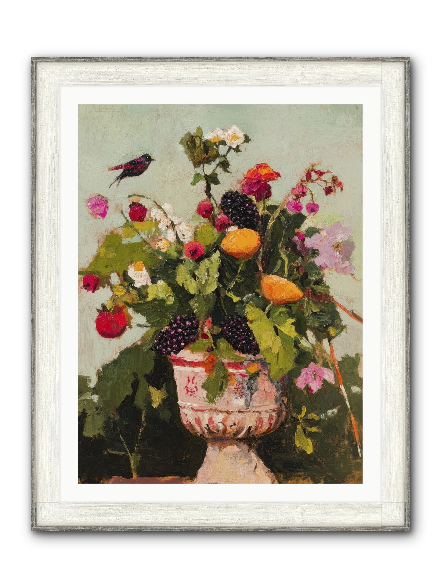 Sylvan Devotion Framed Print - Driftwood White 30x40