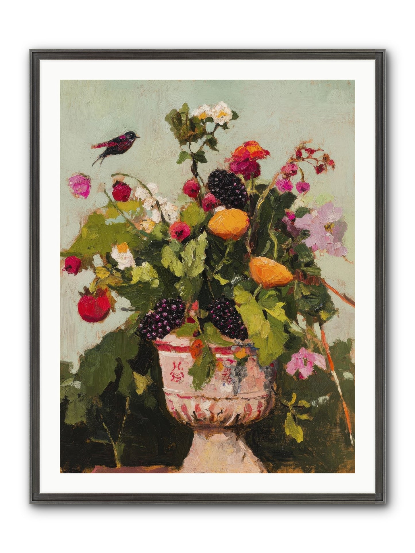 Sylvan Devotion Framed Print - Slimwoods Black/Silver 30x40