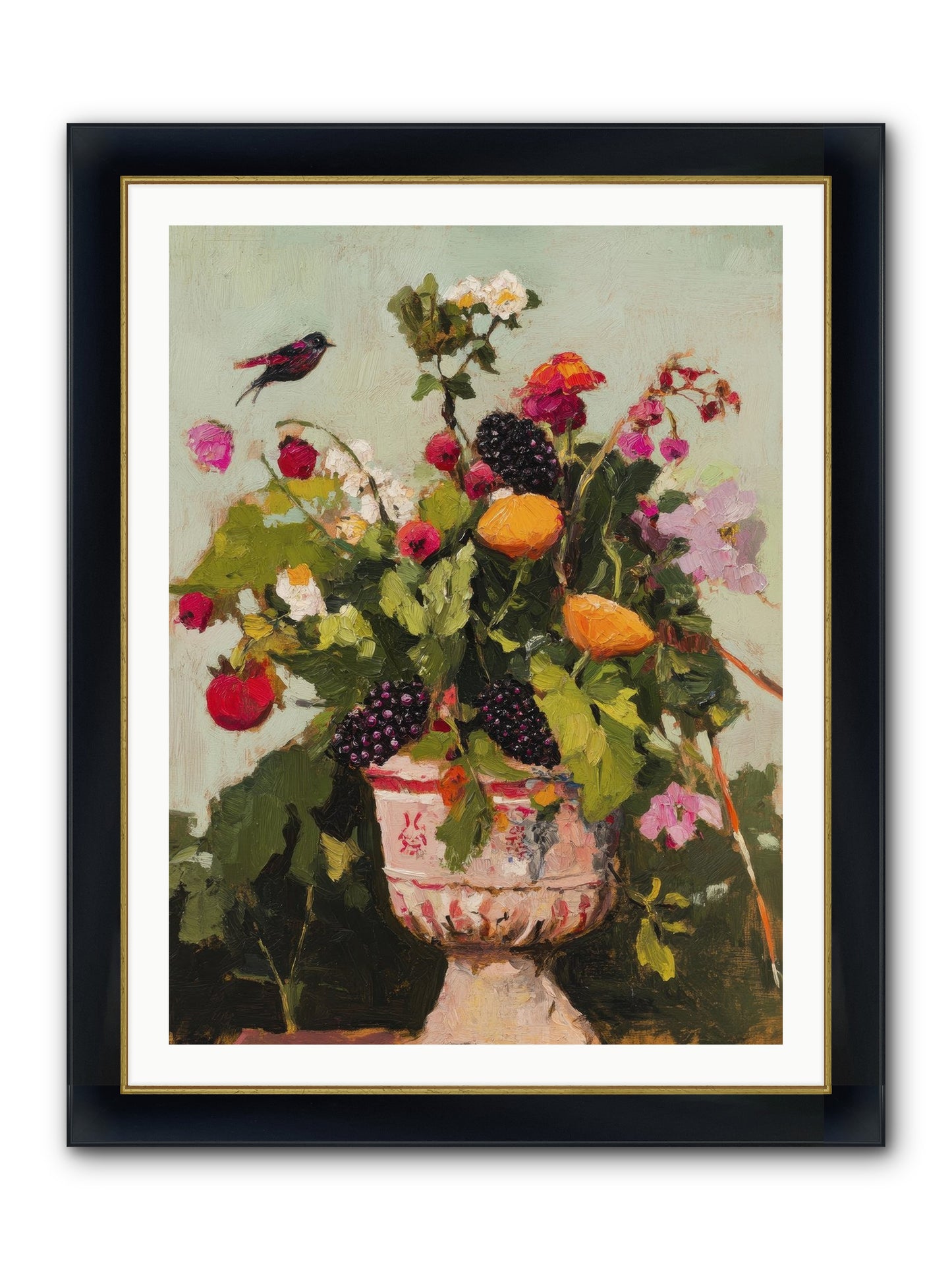 Sylvan Devotion Framed Print - Wide Black w/Gold 30x40