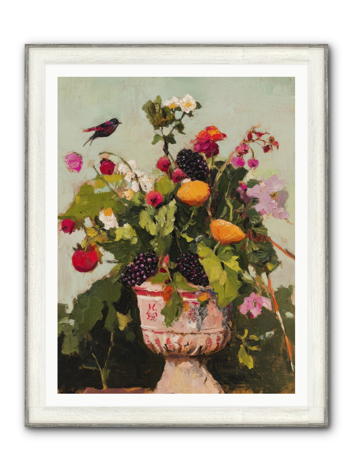 Sylvan Devotion Framed Print - Driftwood White 36x48