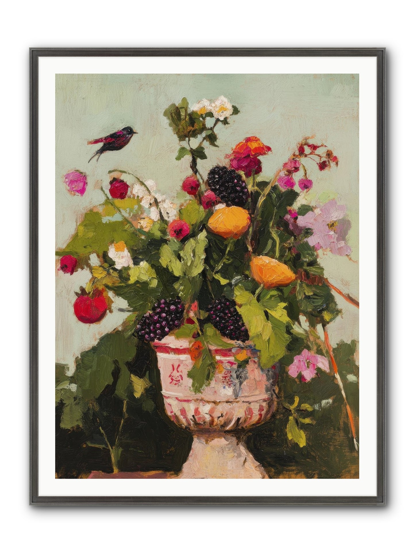 Sylvan Devotion Framed Print - Slimwoods Black/Silver 36x48
