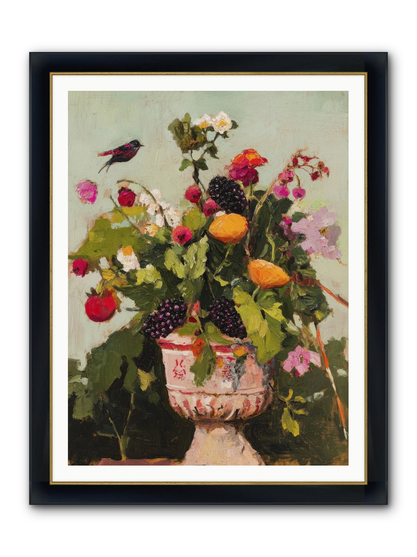 Sylvan Devotion Framed Print - Wide Black w/Gold 36x48