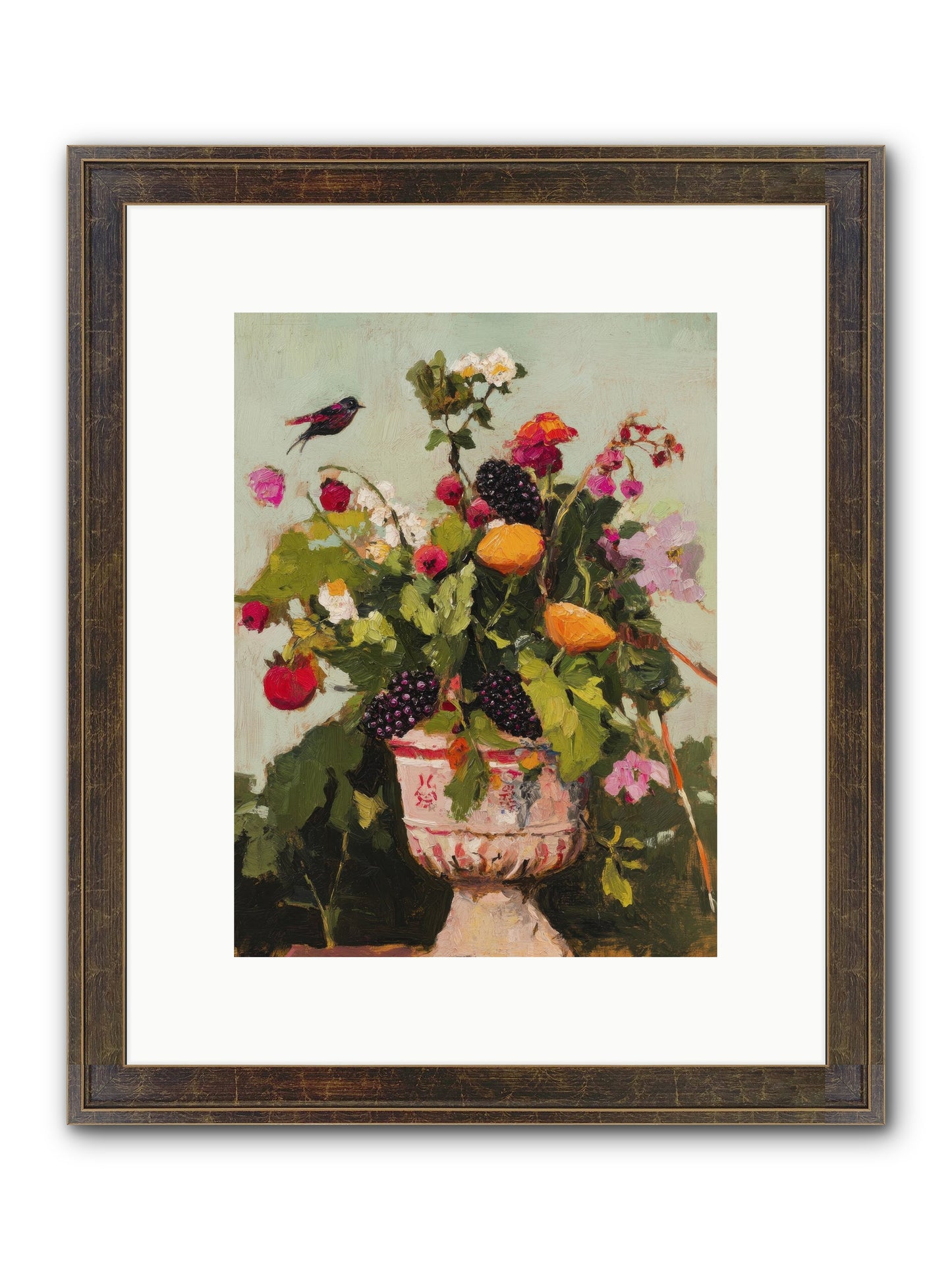 Sylvan Devotion Framed Print - Slimwoods Black/Gold 9x12