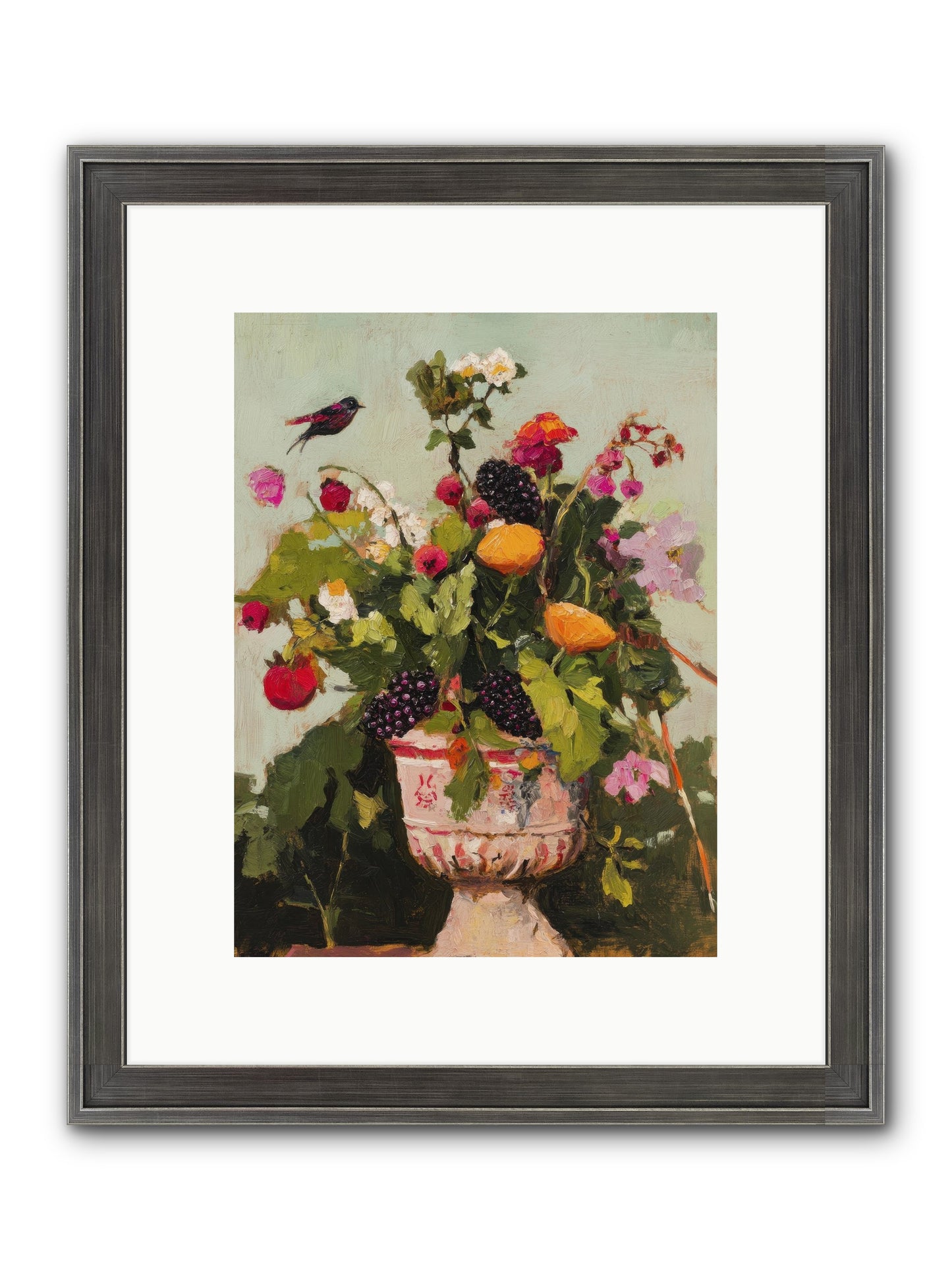 Sylvan Devotion Framed Print - Slimwoods Black/Silver 9x12