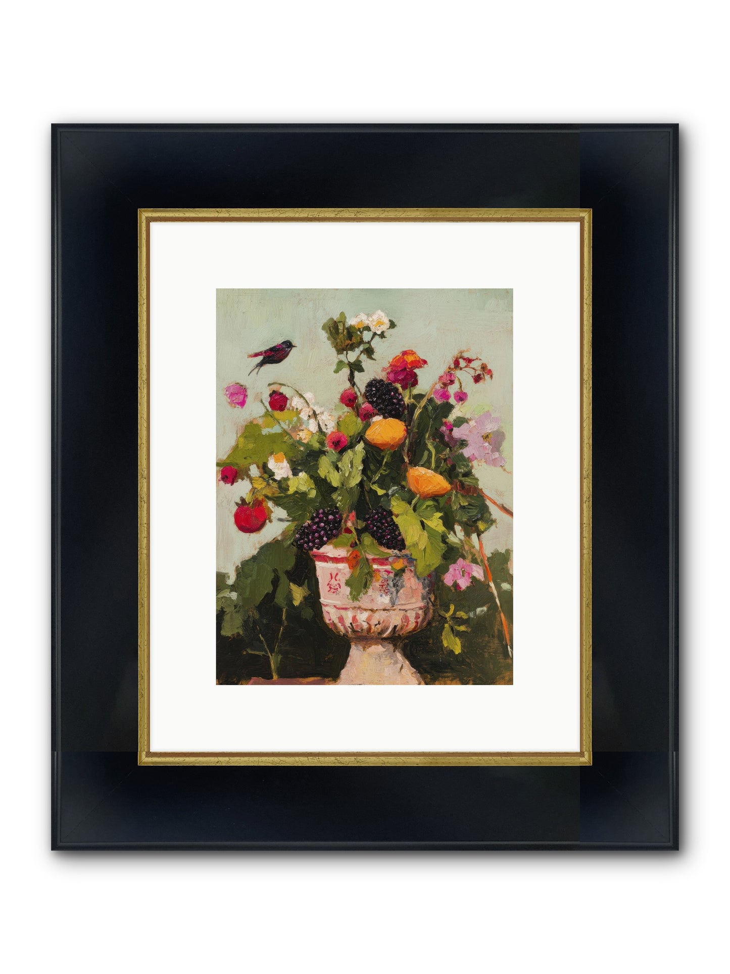 Sylvan Devotion Framed Print - Wide Black w/Gold 9x12