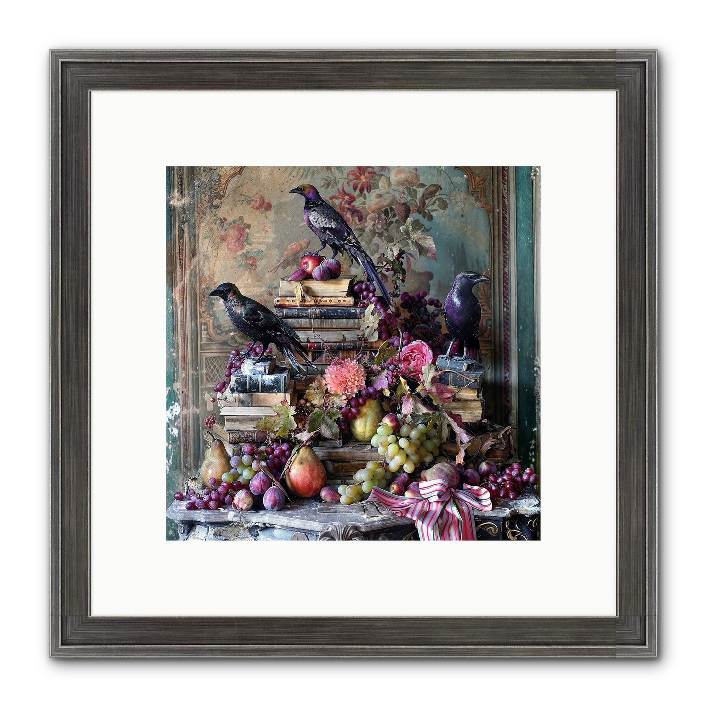 Sylvan Secrets Of Feathered Lore Framed Print - Slimwoods Black/Silver 10x10