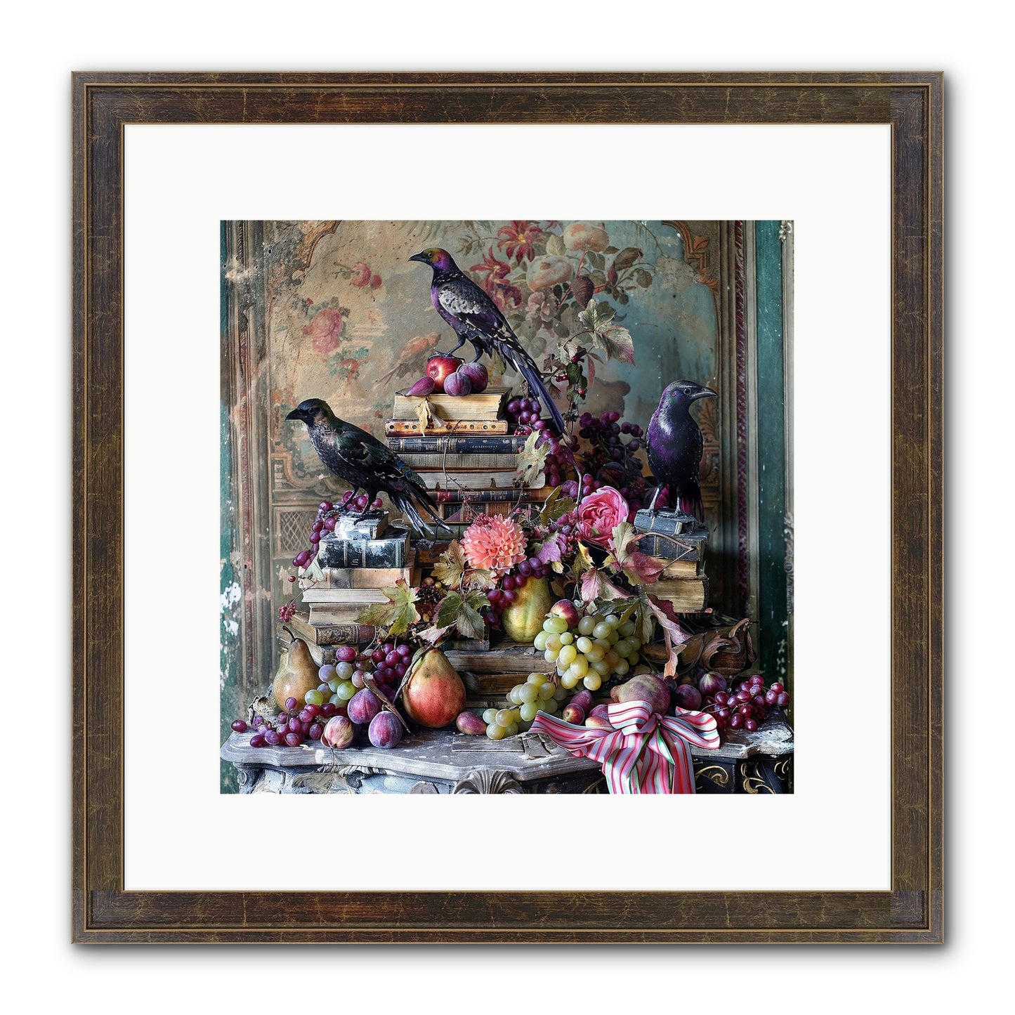 Sylvan Secrets Of Feathered Lore Framed Print - Slimwoods Black/Gold 12x12