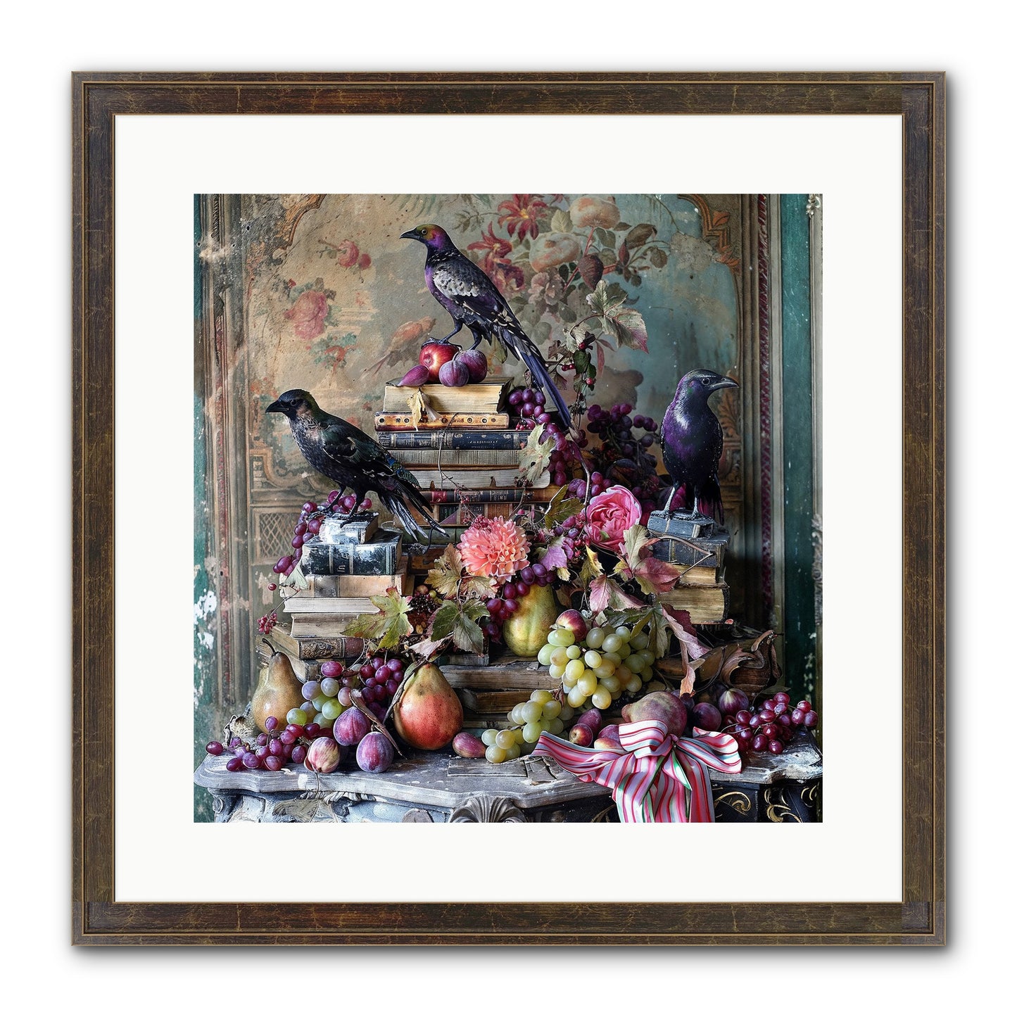 Sylvan Secrets Of Feathered Lore Framed Print - Slimwoods Black/Gold 16x16