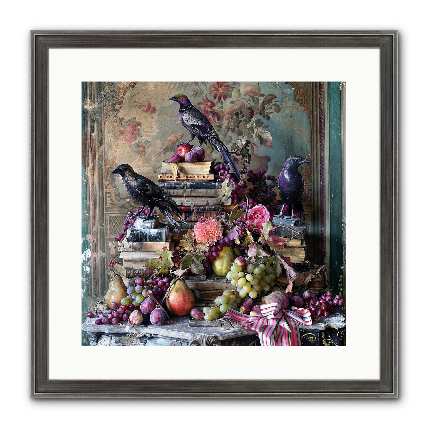 Sylvan Secrets Of Feathered Lore Framed Print - Slimwoods Black/Silver 16x16