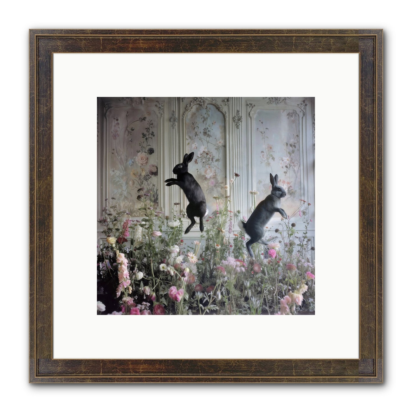 Sylvan Soirée Framed Print - Slimwoods Black/Gold 10x10