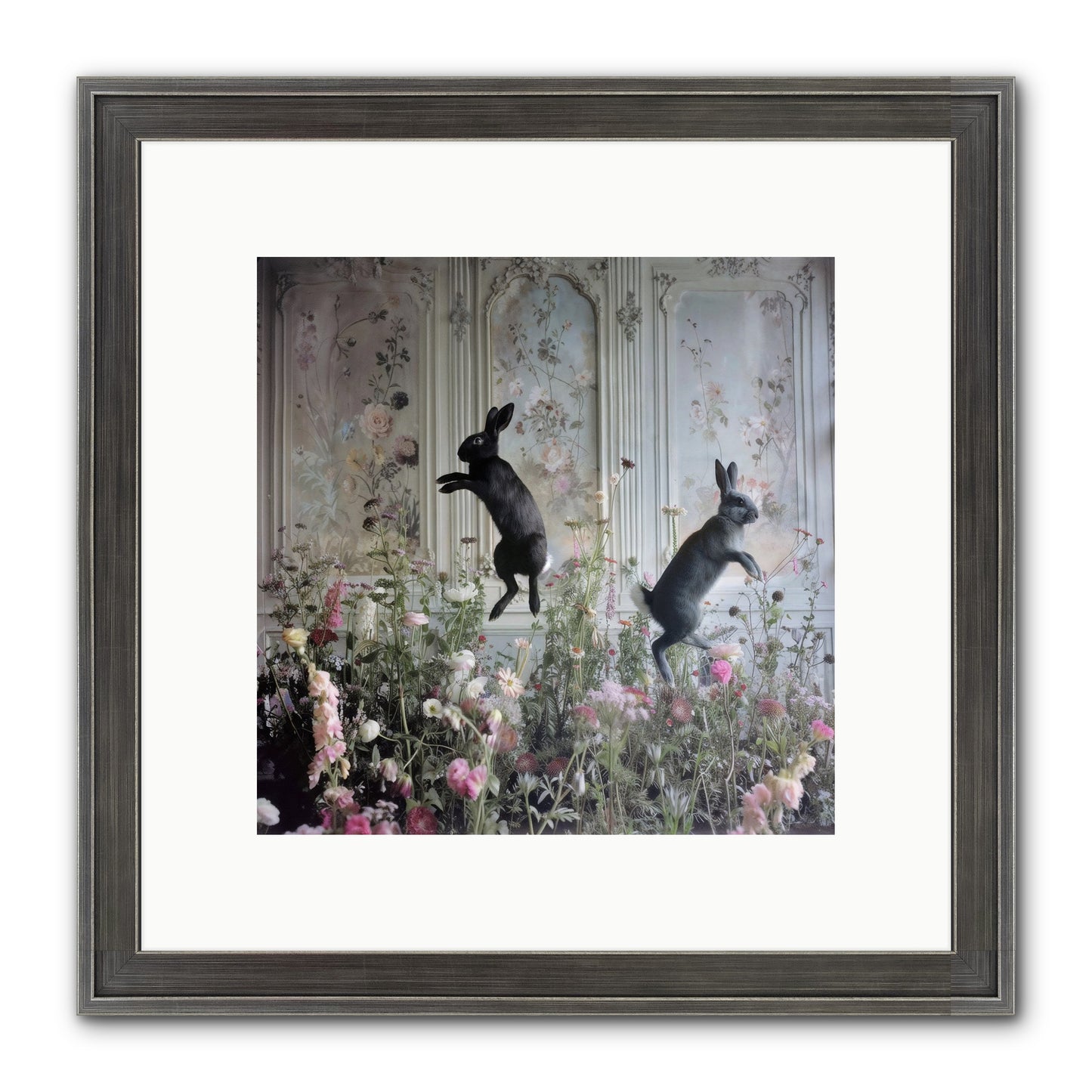 Sylvan Soirée Framed Print - Slimwoods Black/Silver 10x10