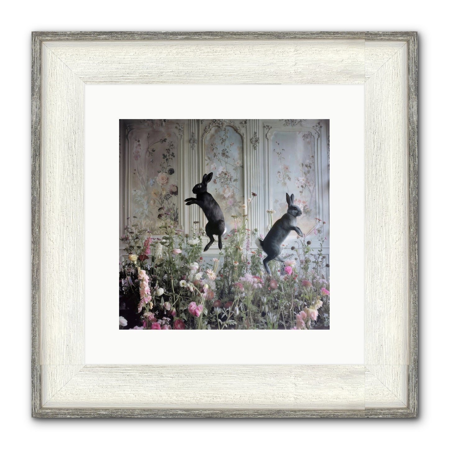 Sylvan Soirée Framed Print - Driftwood White 12x12
