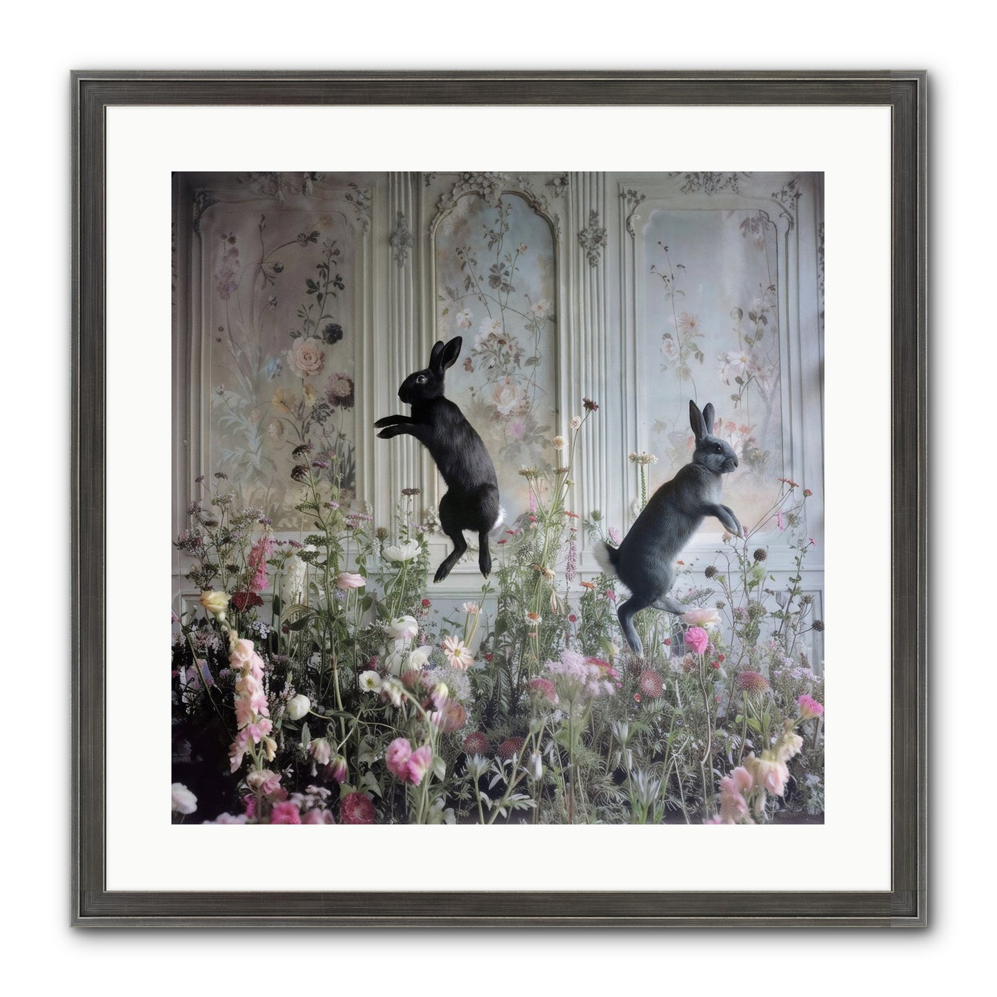 Sylvan Soirée Framed Print - Slimwoods Black/Silver 20x20