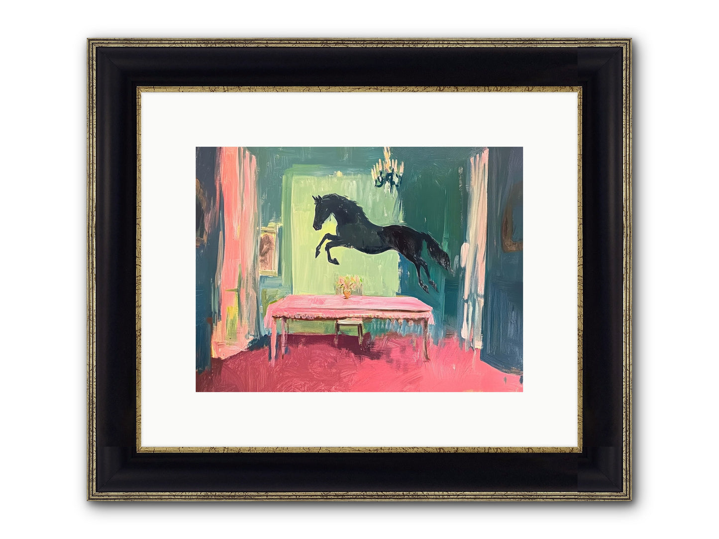 Tack Room Treasure Framed Print - Black & Gold 12x9