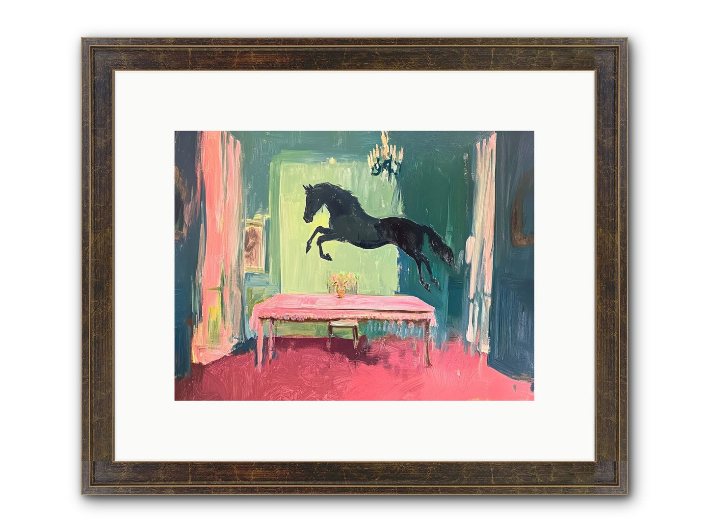 Tack Room Treasure Framed Print - Slimwoods Black/Gold 12x9