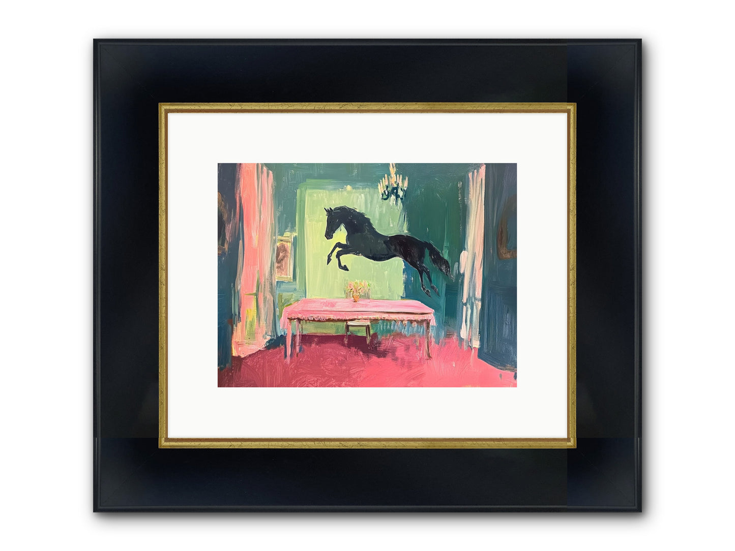 Tack Room Treasure Framed Print - Wide Black w/Gold 12x9