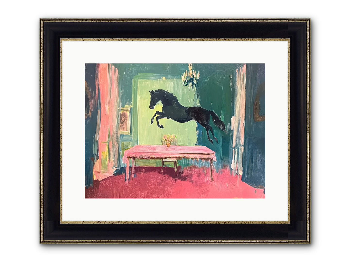 Tack Room Treasure Framed Print - Black & Gold 16x12