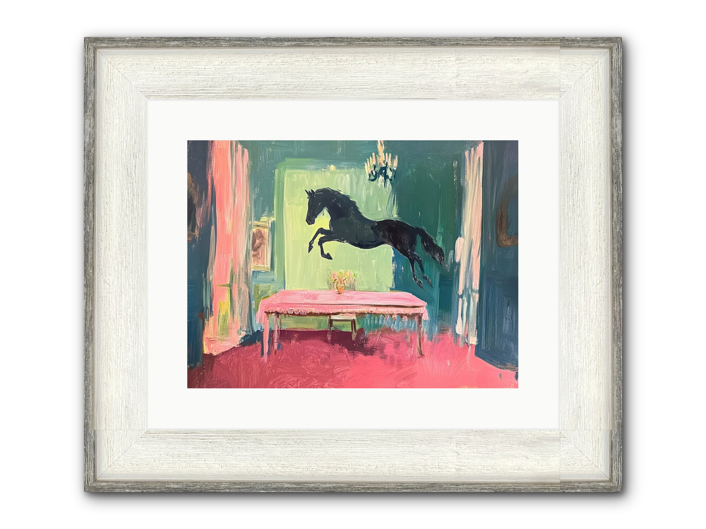 Tack Room Treasure Framed Print - Driftwood White 16x12